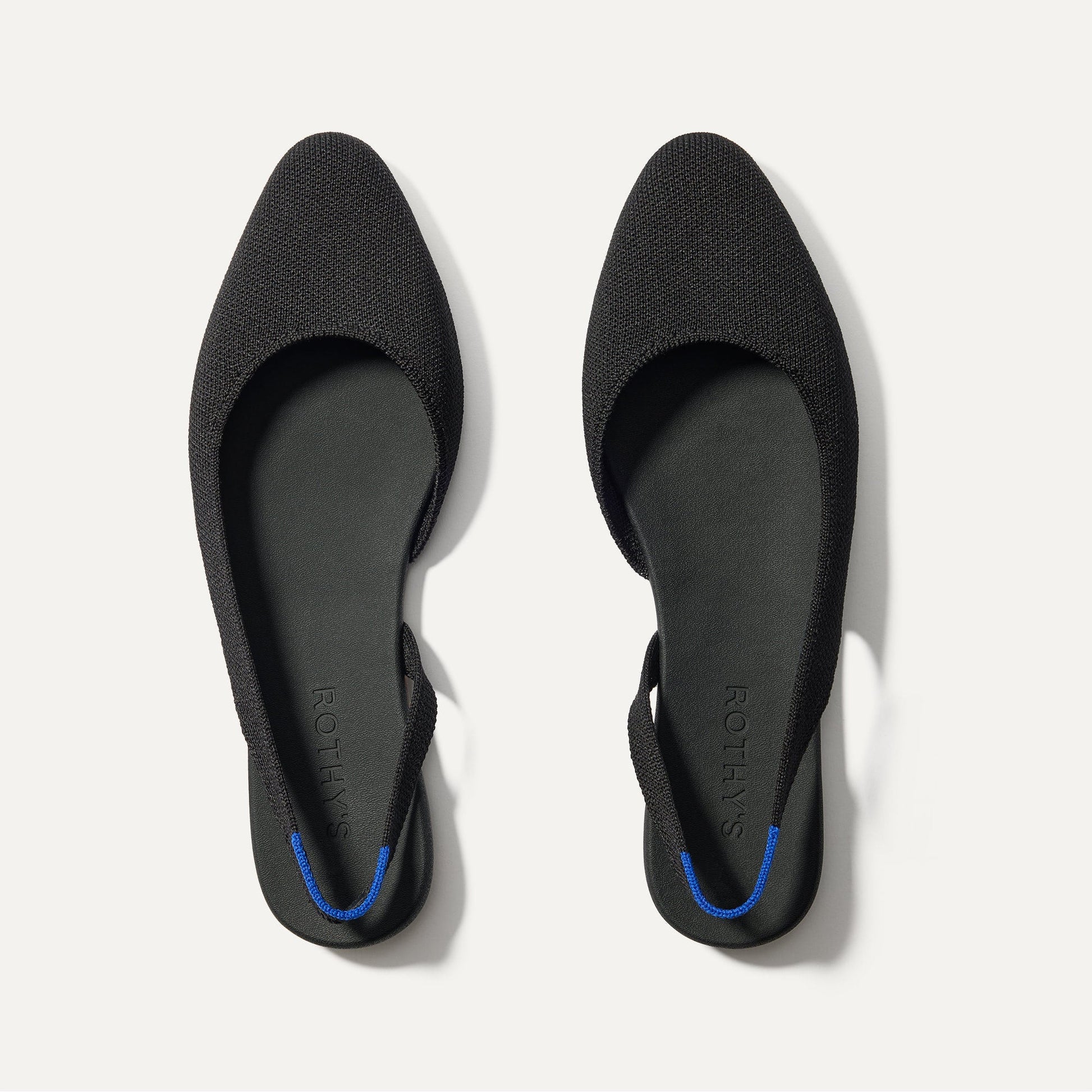 Rothys The Almond Slingback in Black