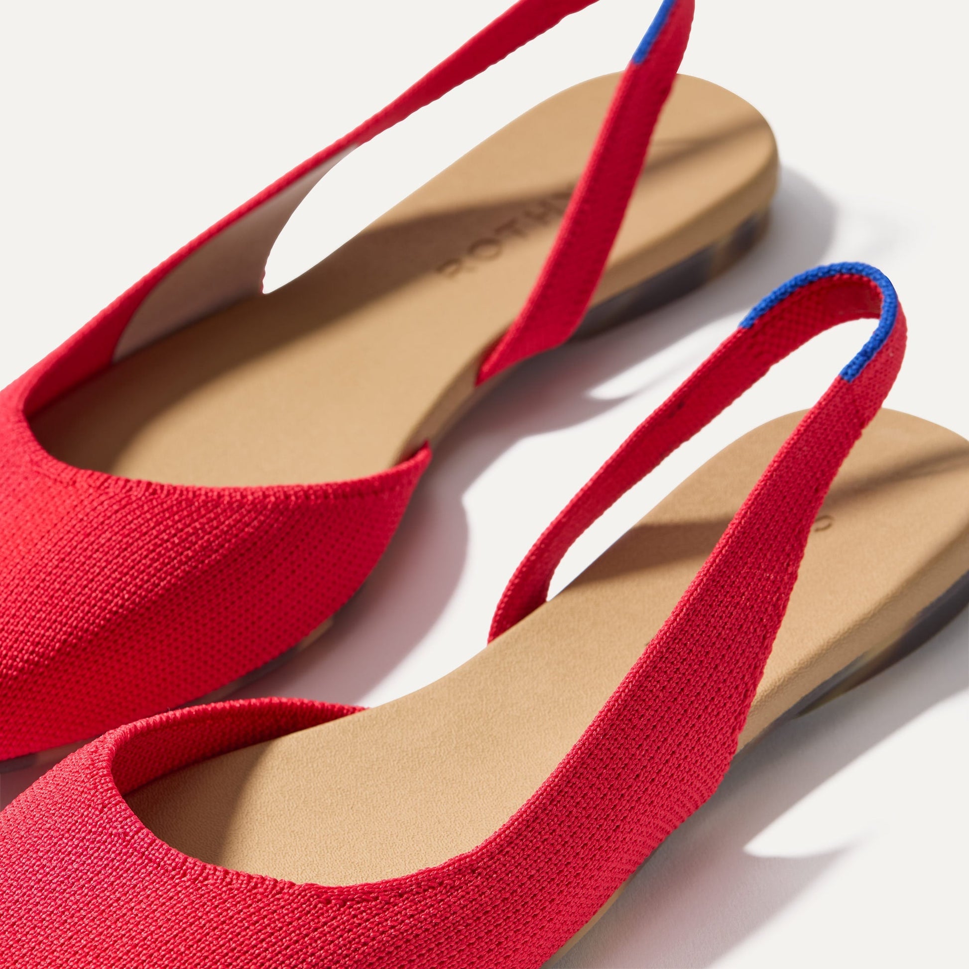 Rothys The Almond Slingback in Lollipop Red