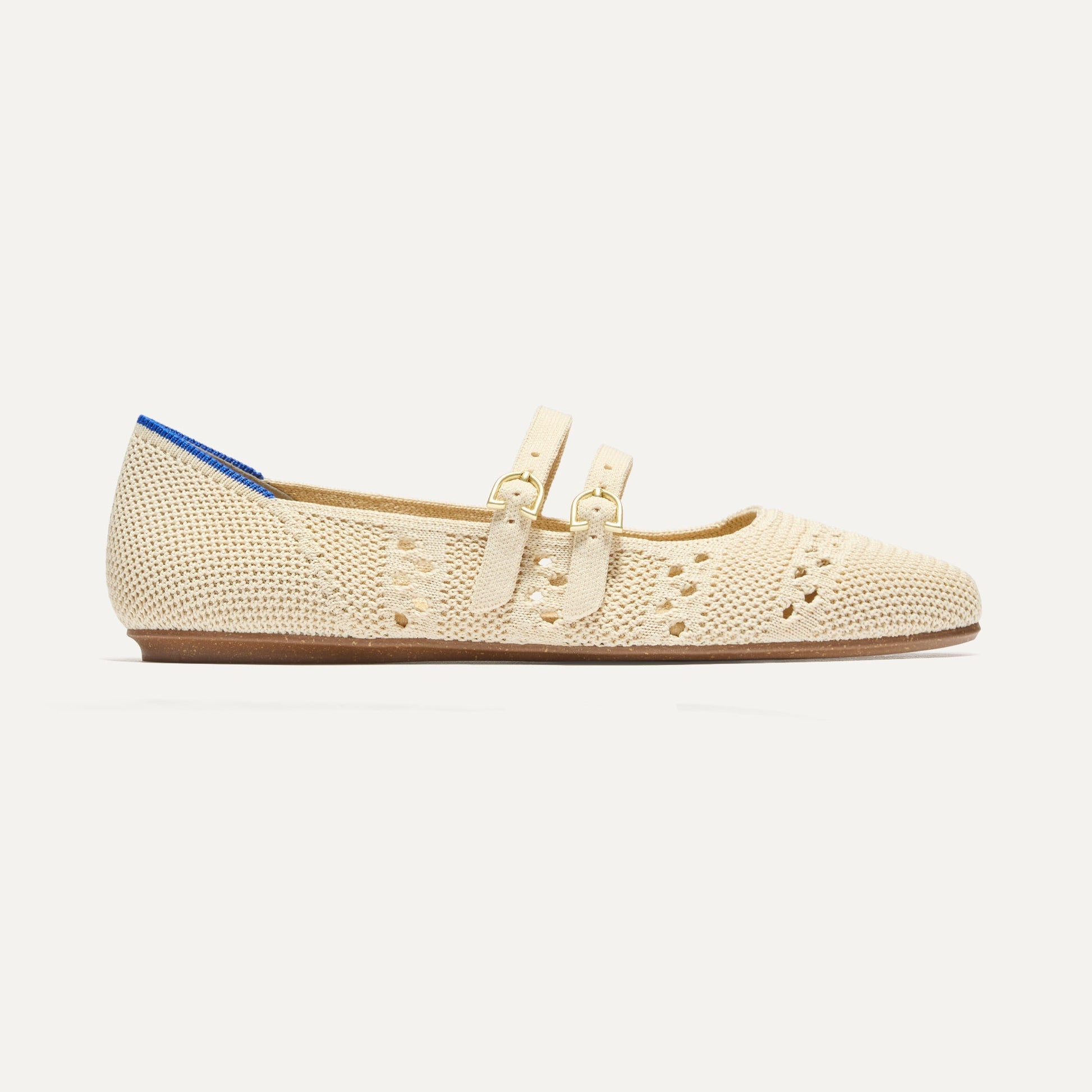 Rothys The Double Buckle Mary Jane in Powder Crochet