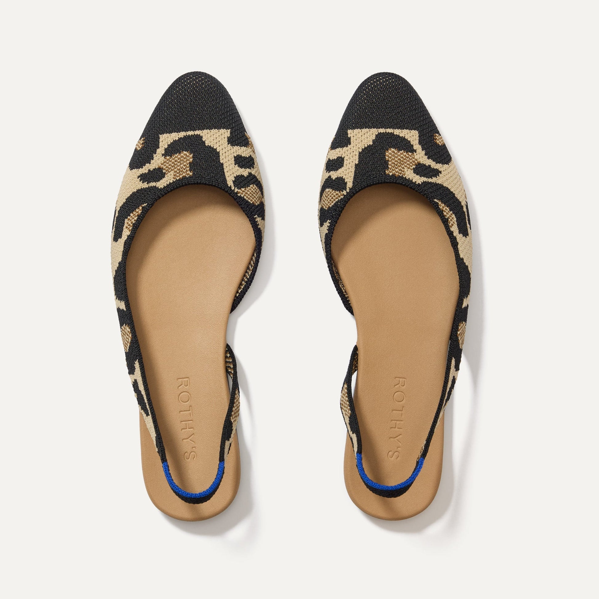 Rothys The Almond Slingback in Desert Cat