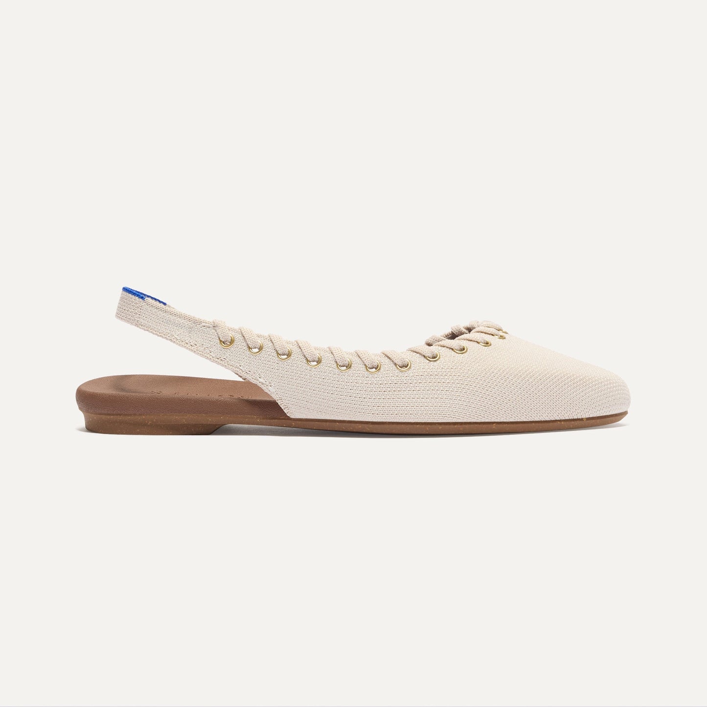 Rothys The Almond Slingback in Eyelet Ivory