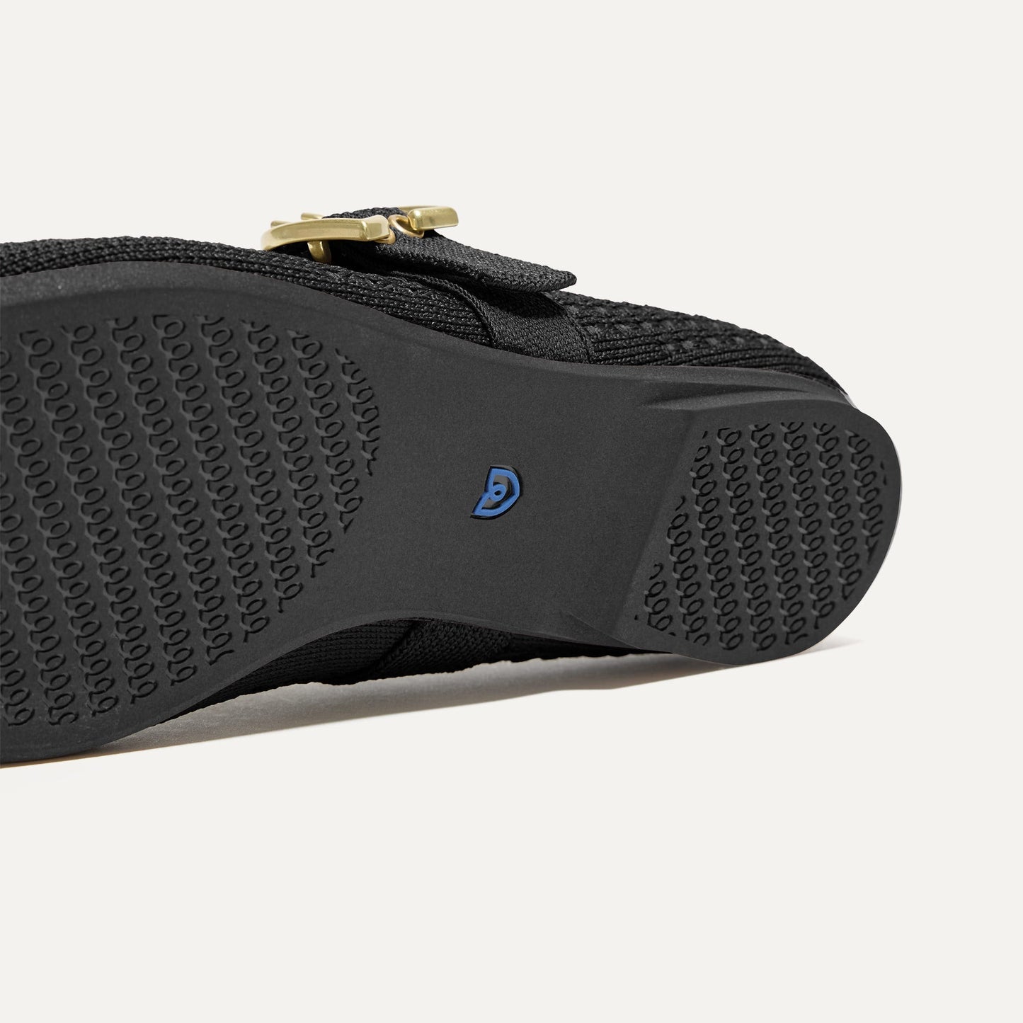 Rothys The Max Buckle Mary Jane in Black Mesh
