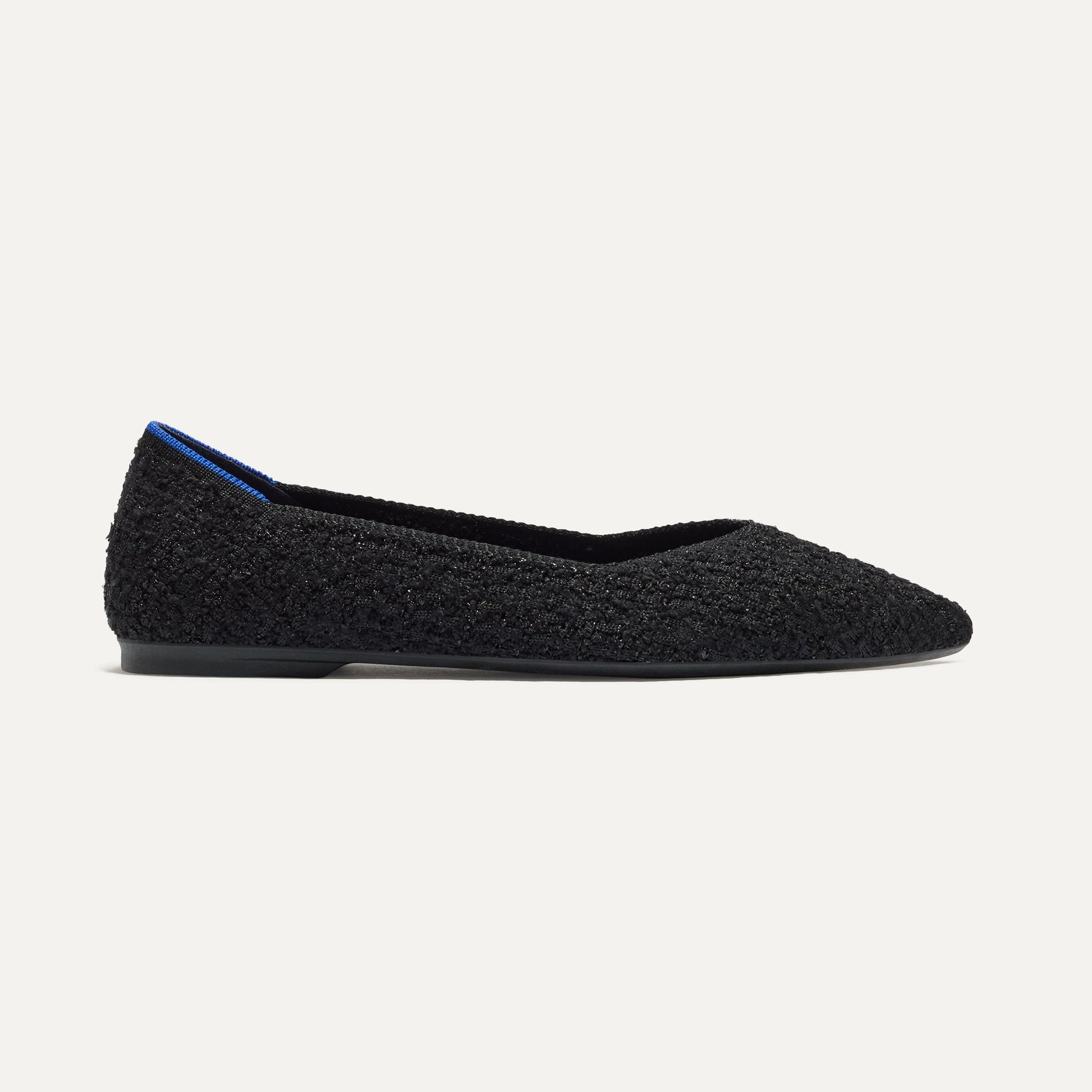 Rothys The Point II in Black Bouclé