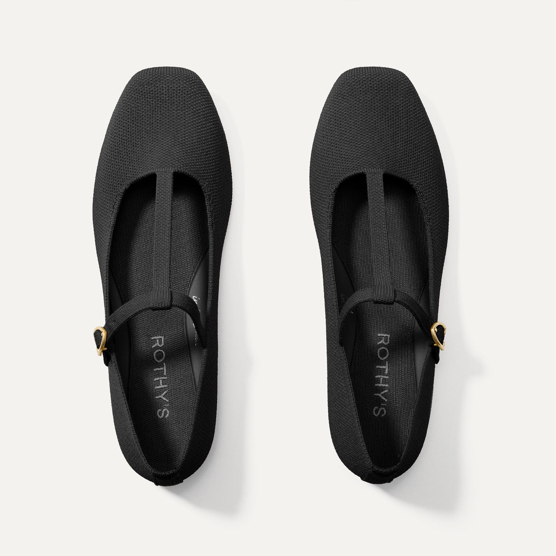 Rothys The T-Strap Mary Jane in Black