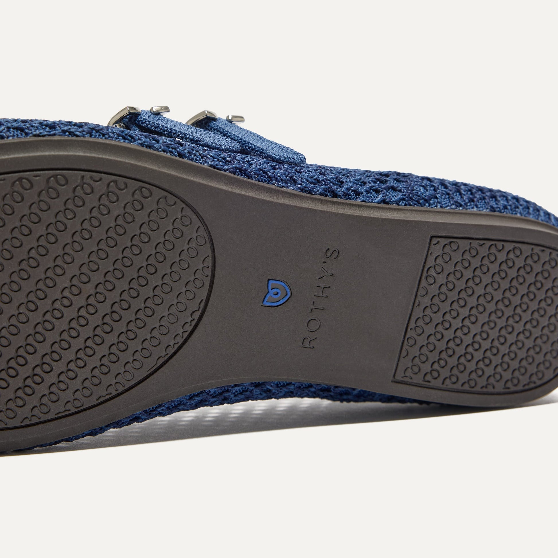 Rothys The Double Buckle Mary Jane in Blue Mesh