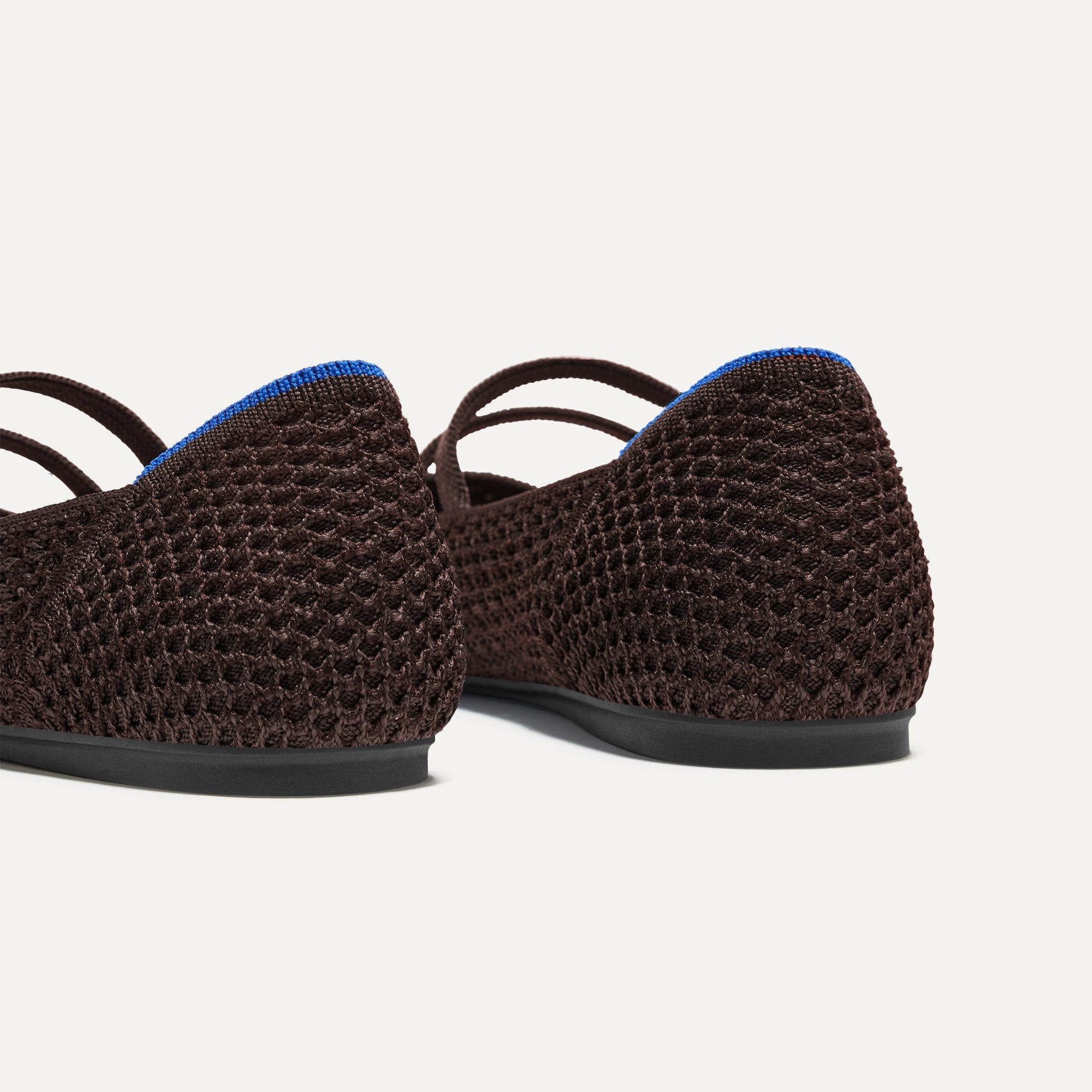 Rothys The Double Buckle Mary Jane in Chocolate Mesh