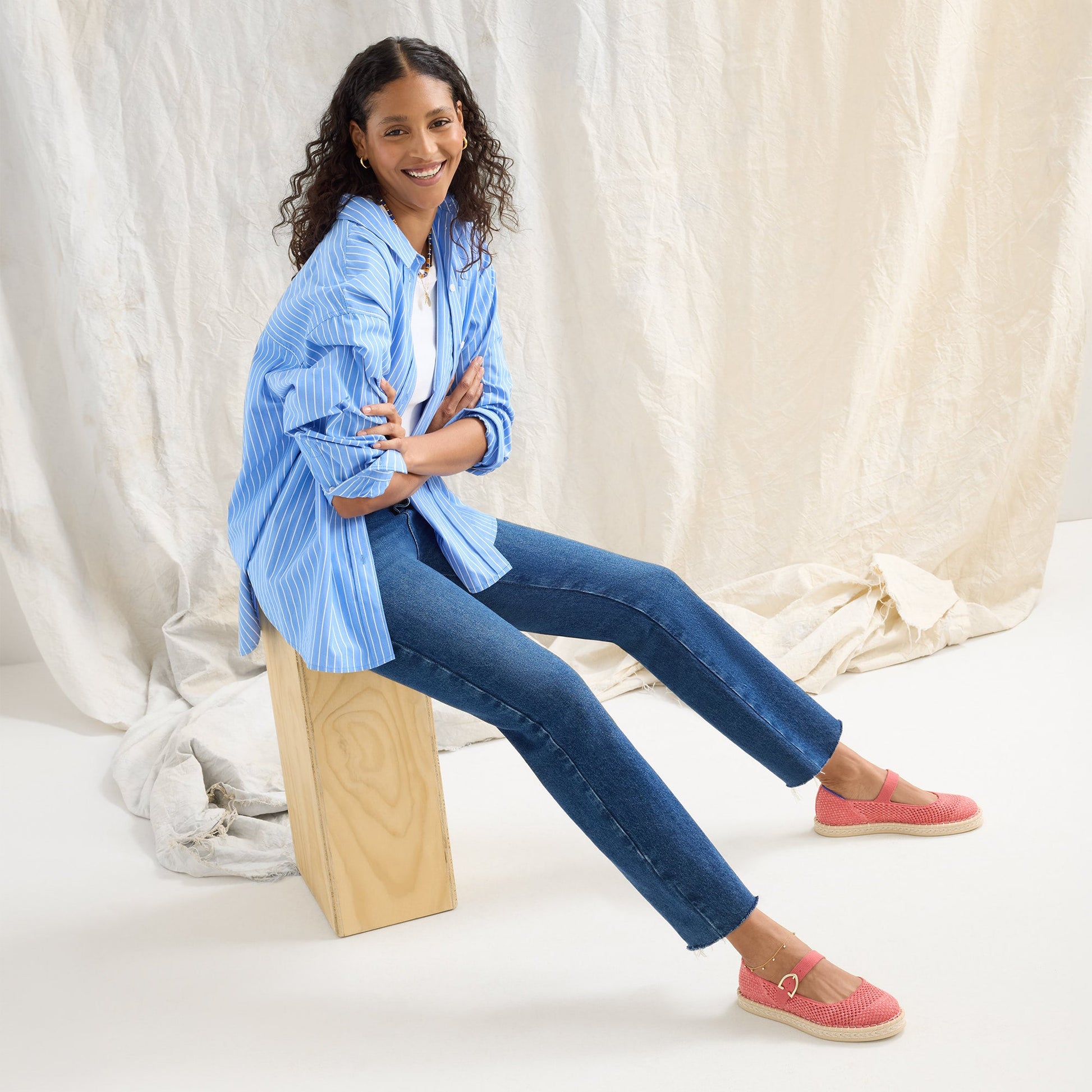 Rothys The Espadrille Mary Jane in Starfish