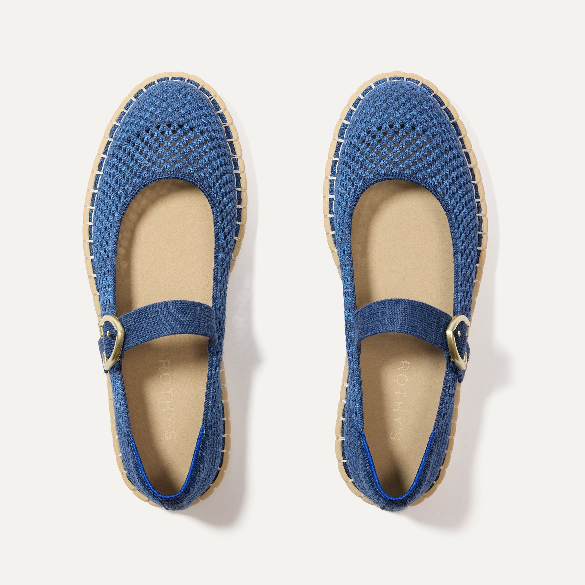 Rothys The Espadrille Mary Jane in Blue Breeze