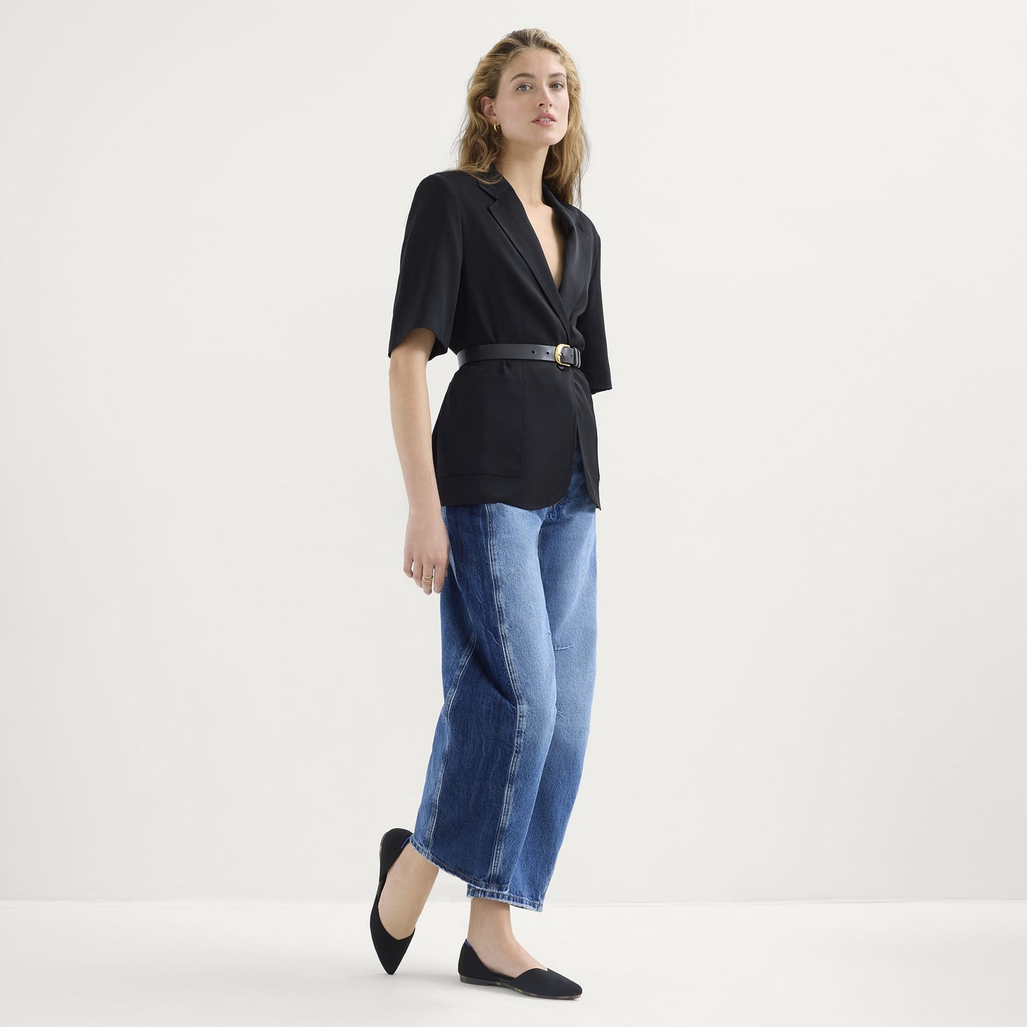 Rothys The D'Orsay Point in Black