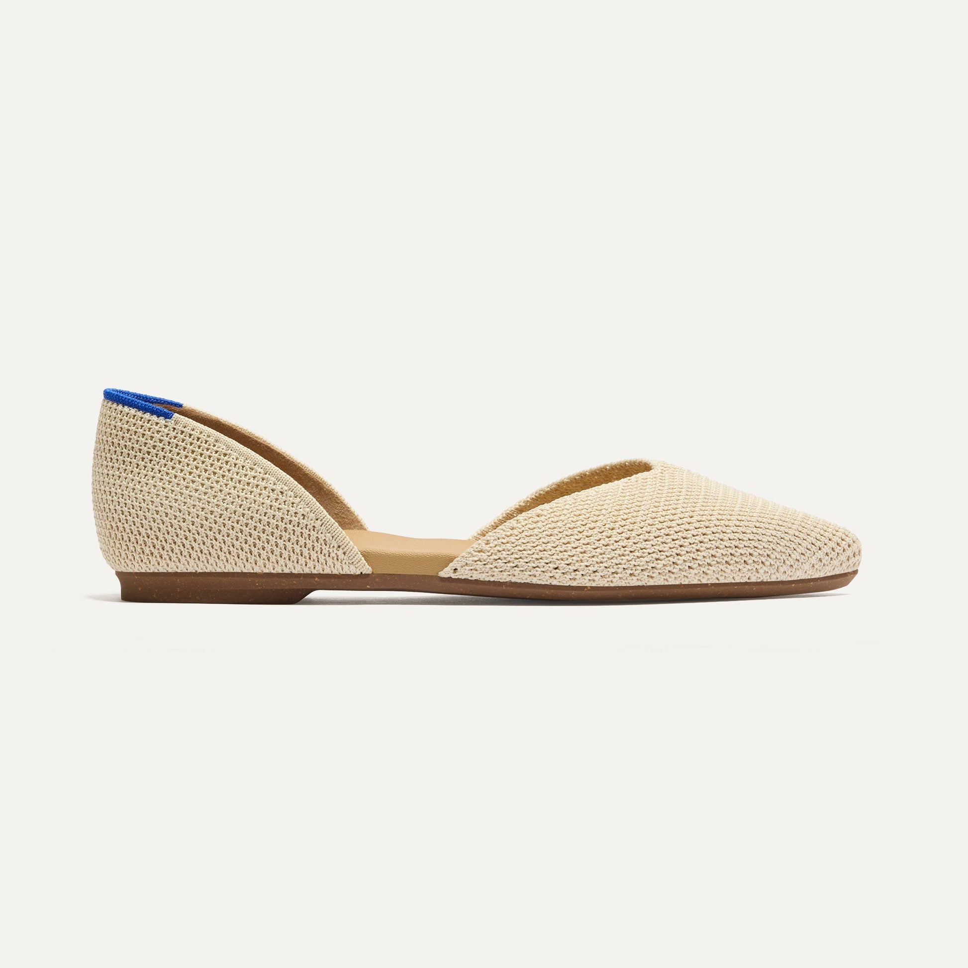 Rothys The D'Orsay Point in Conch Raffia-Knit