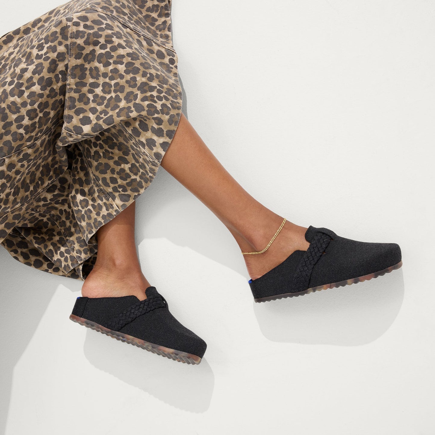 Rothys The Braid Clog in Black