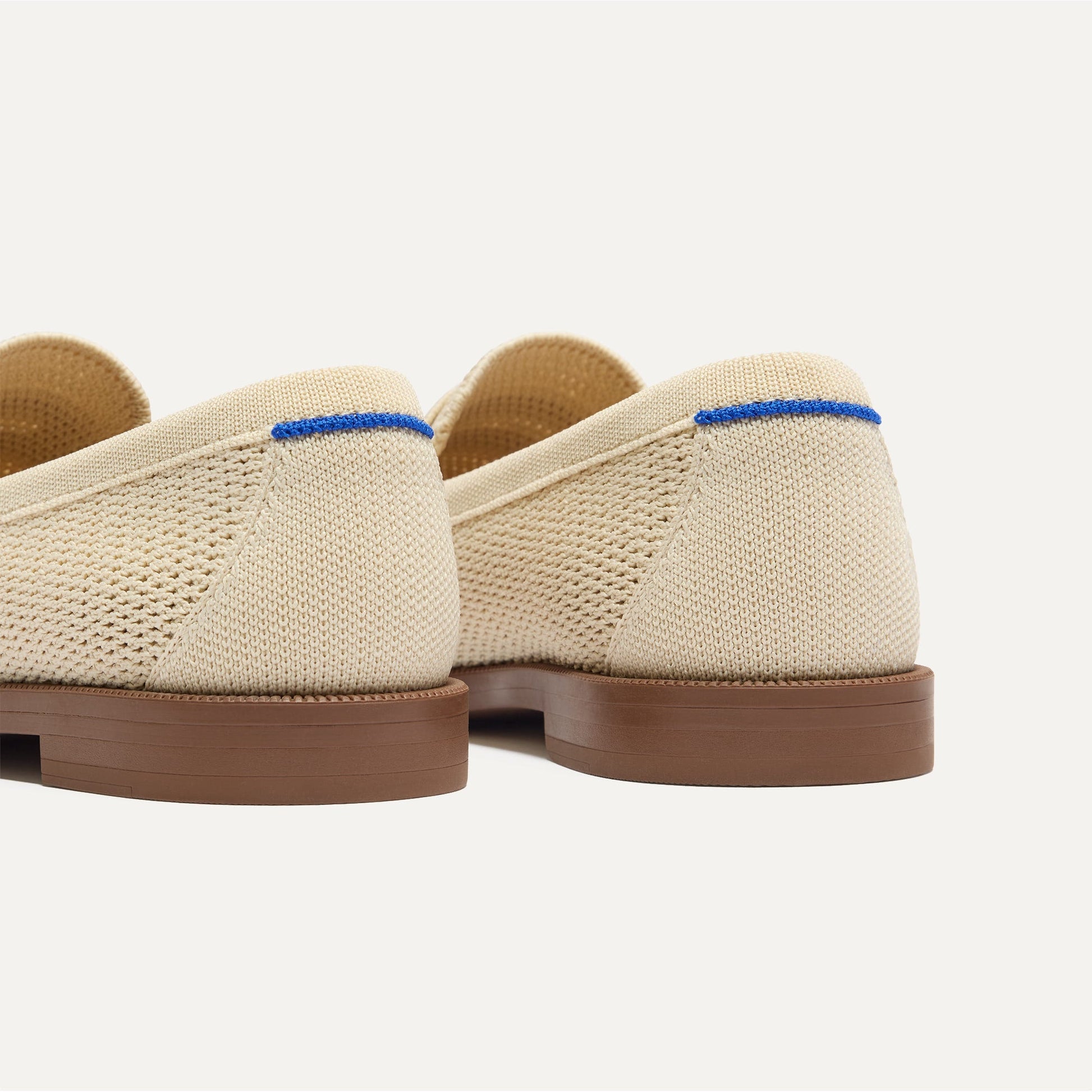 Rothys The Penny Loafer in Conch Raffia-Knit for Women