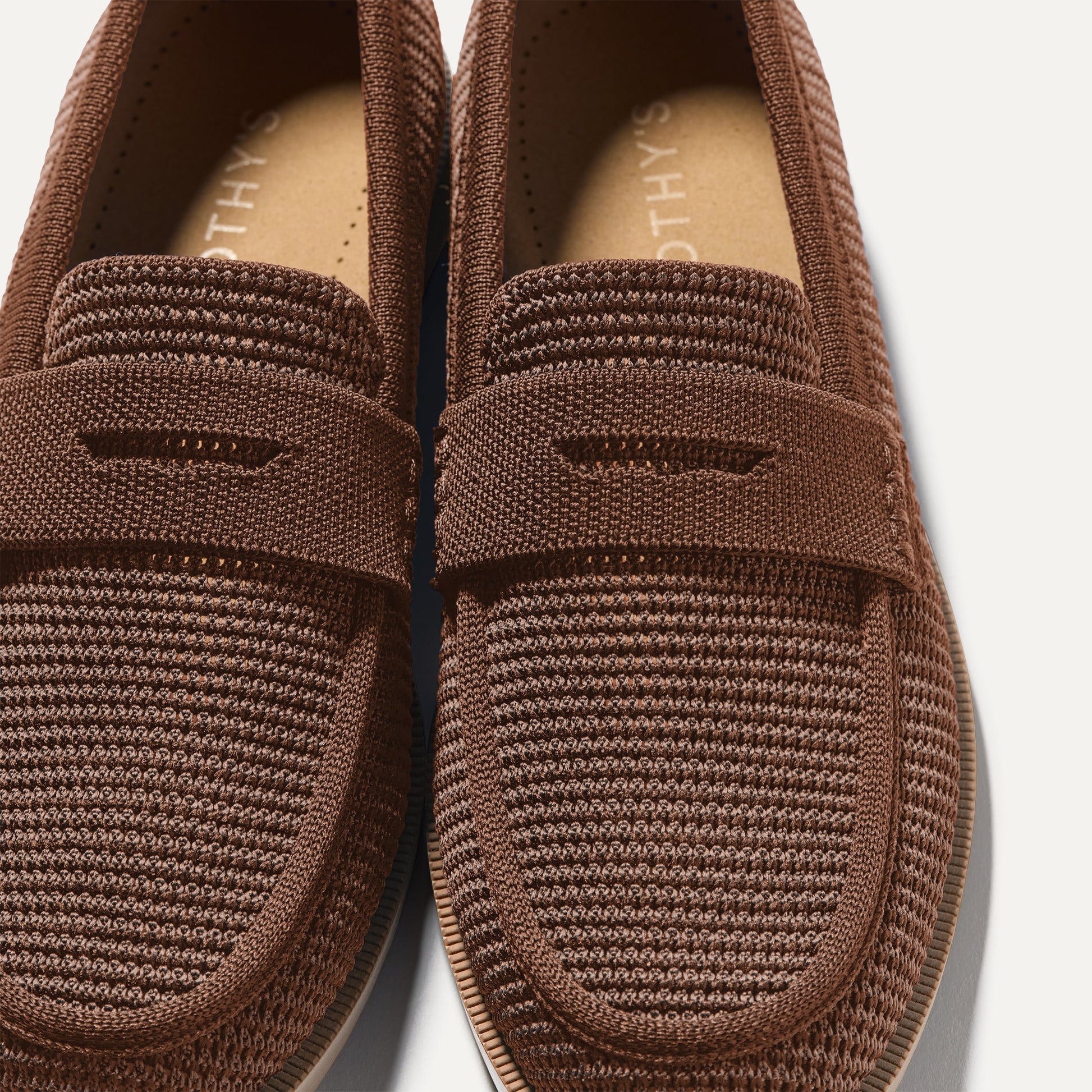 Rothys The Penny Loafer in Cinnamon Raffia-Knit for Women