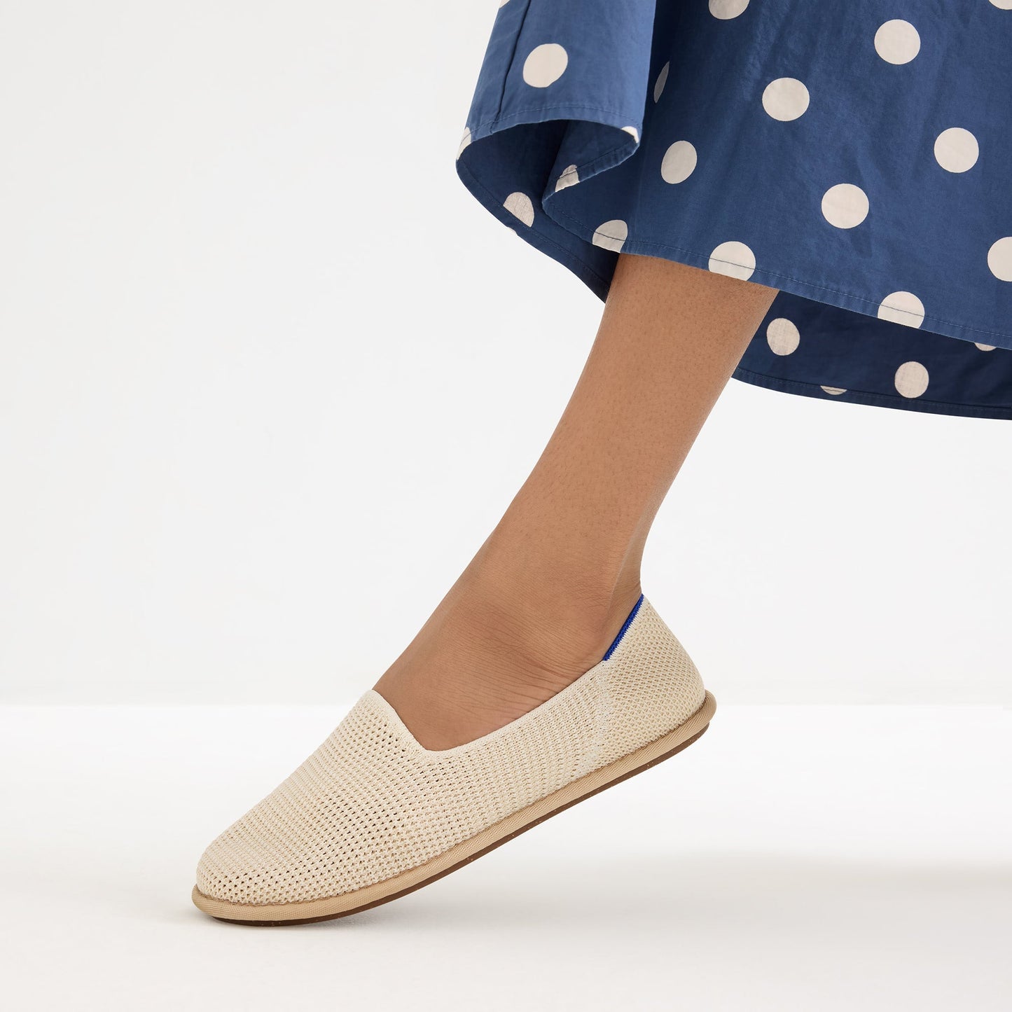 Rothys Women's Cruiser Loafer in White Raffia-Knit
