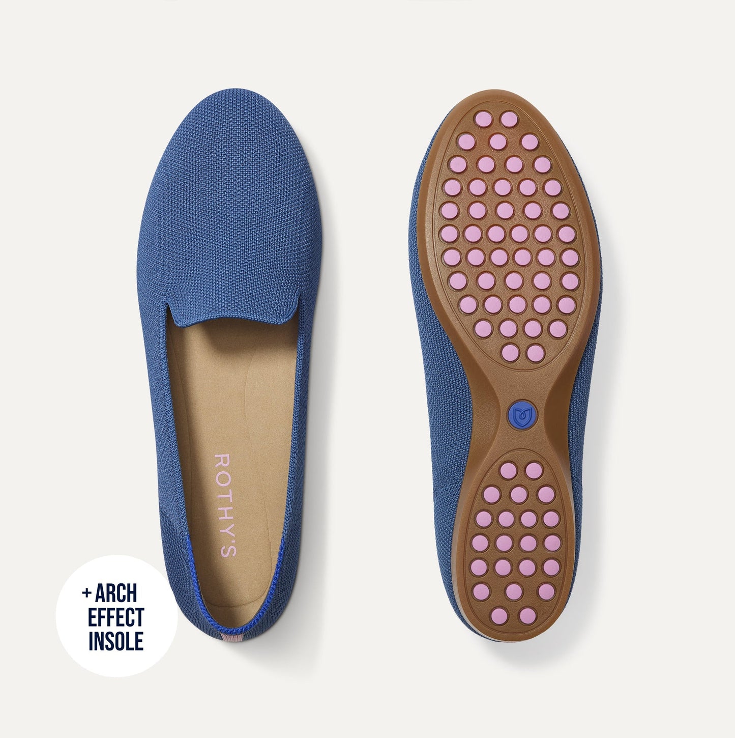 Rothys Women's Daily Loafer in Blue Trench