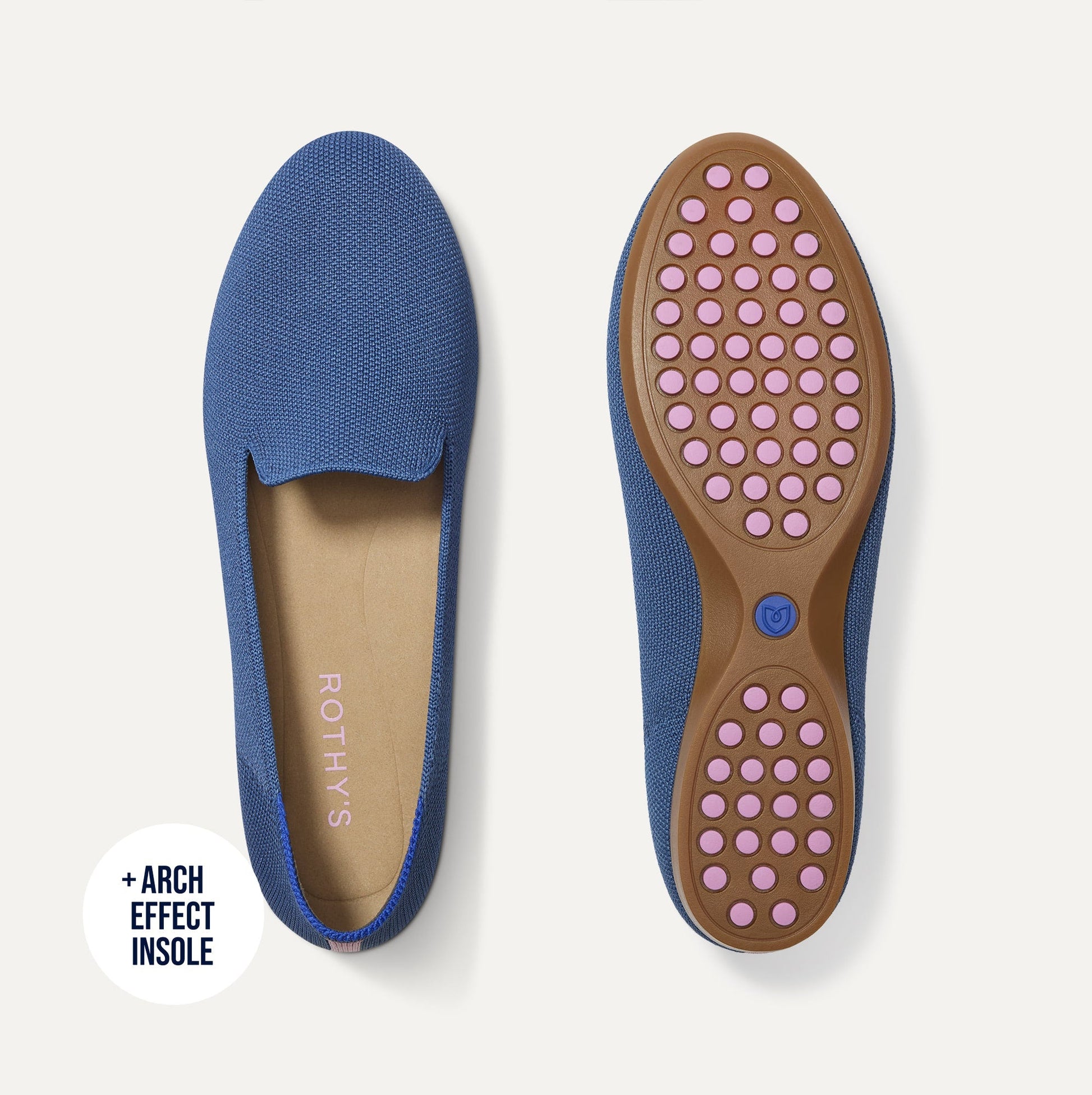 Rothys Women's Daily Loafer in Blue Trench