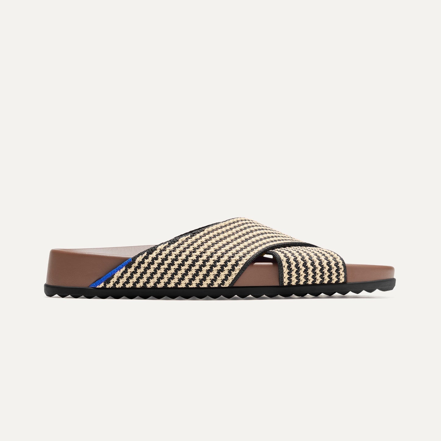 Rothys The Weekend Slide in Toffee Stripe
