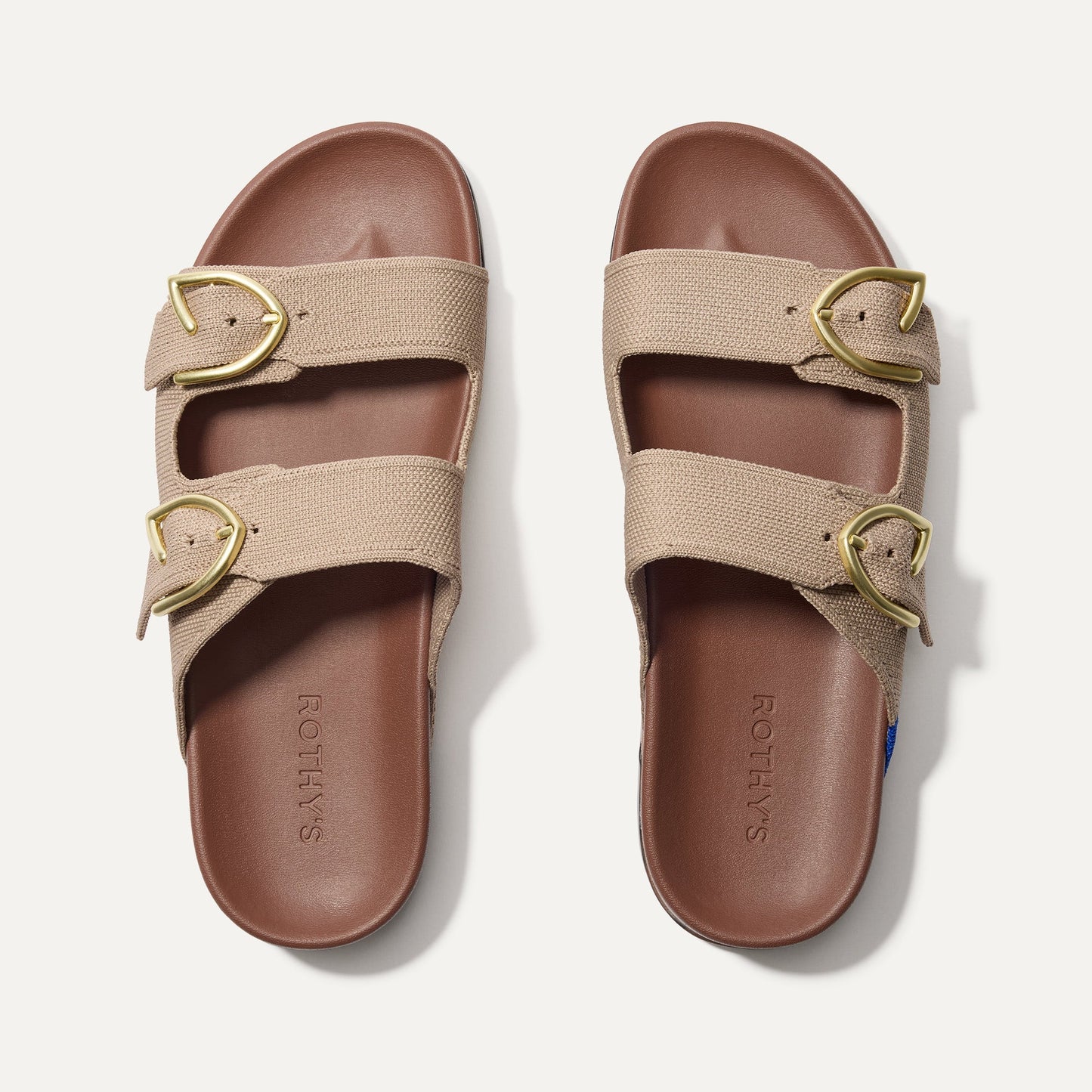 Rothys The Buckle Slide in Dune