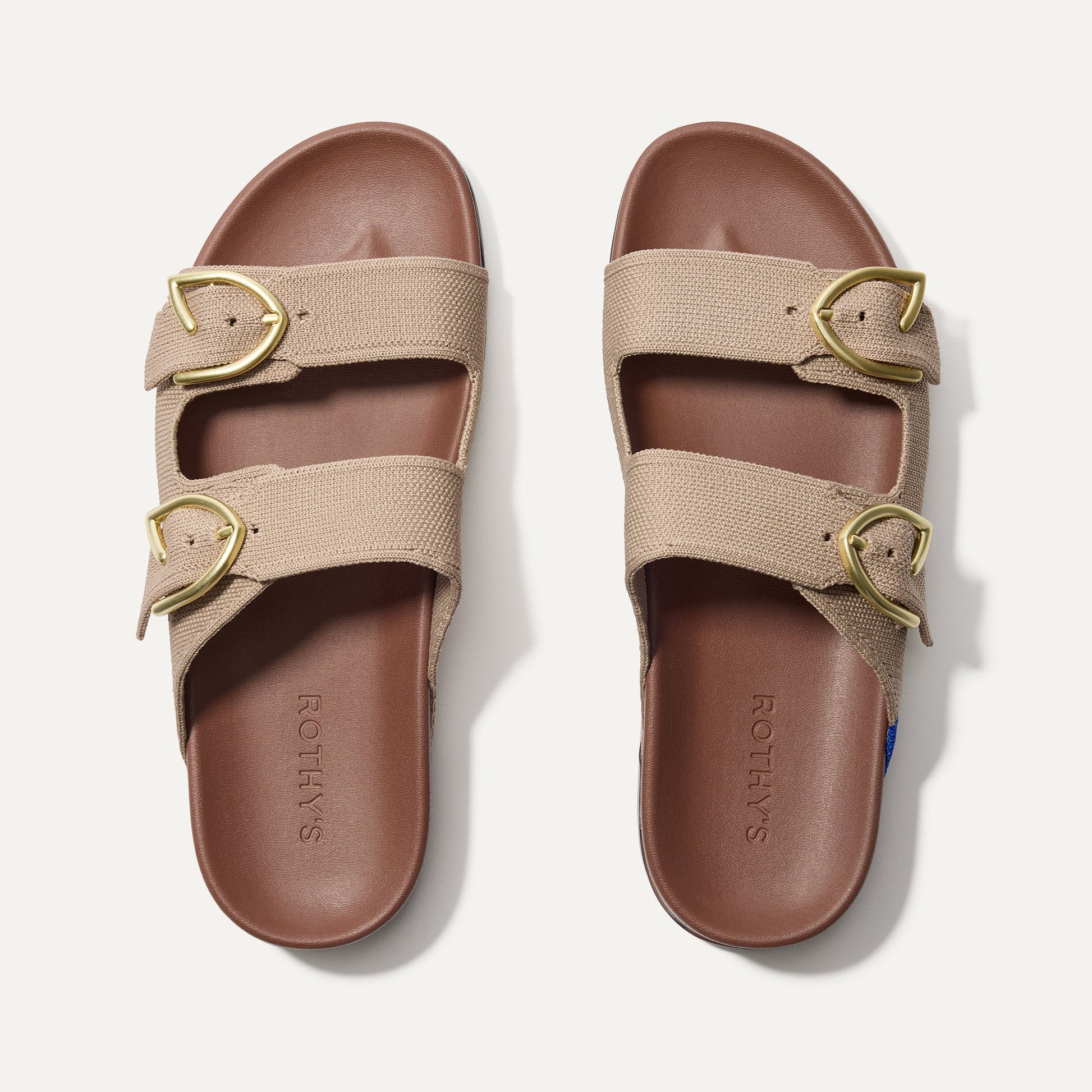Rothys The Buckle Slide in Dune