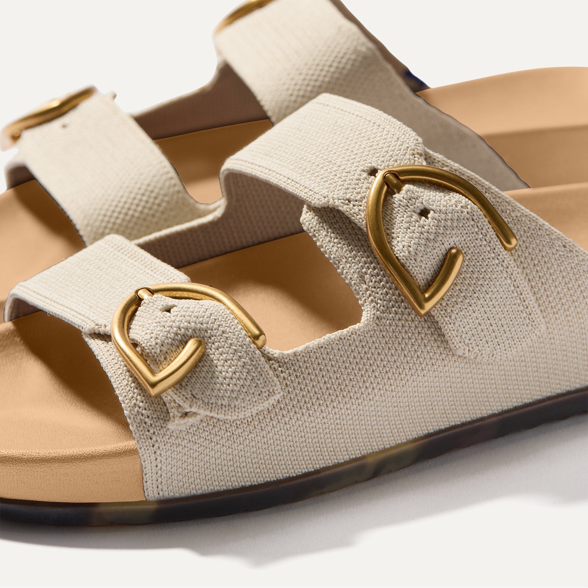 Rothys The Buckle Slide in Sea Salt