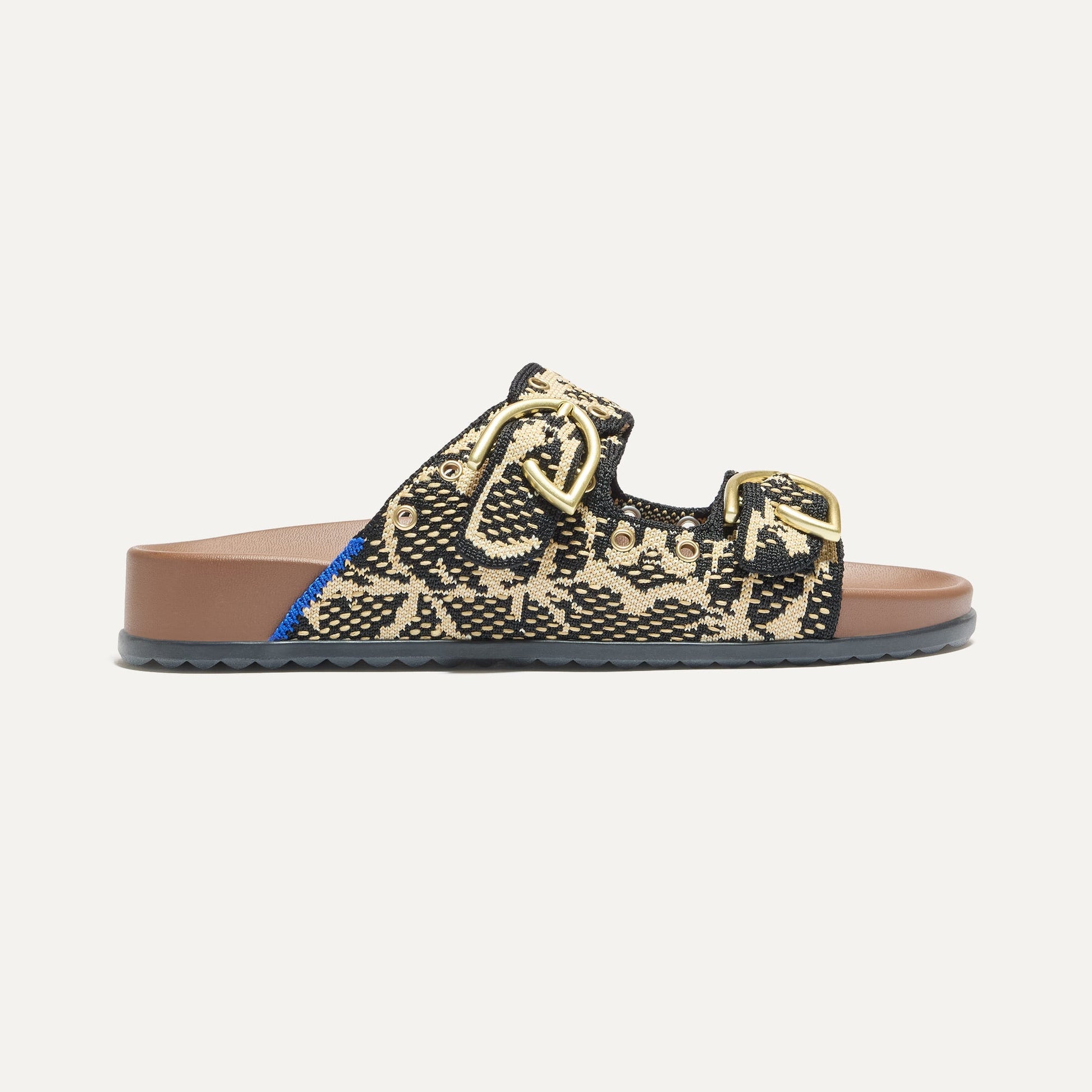 Rothys The Buckle Slide in Eyelet Bouquet