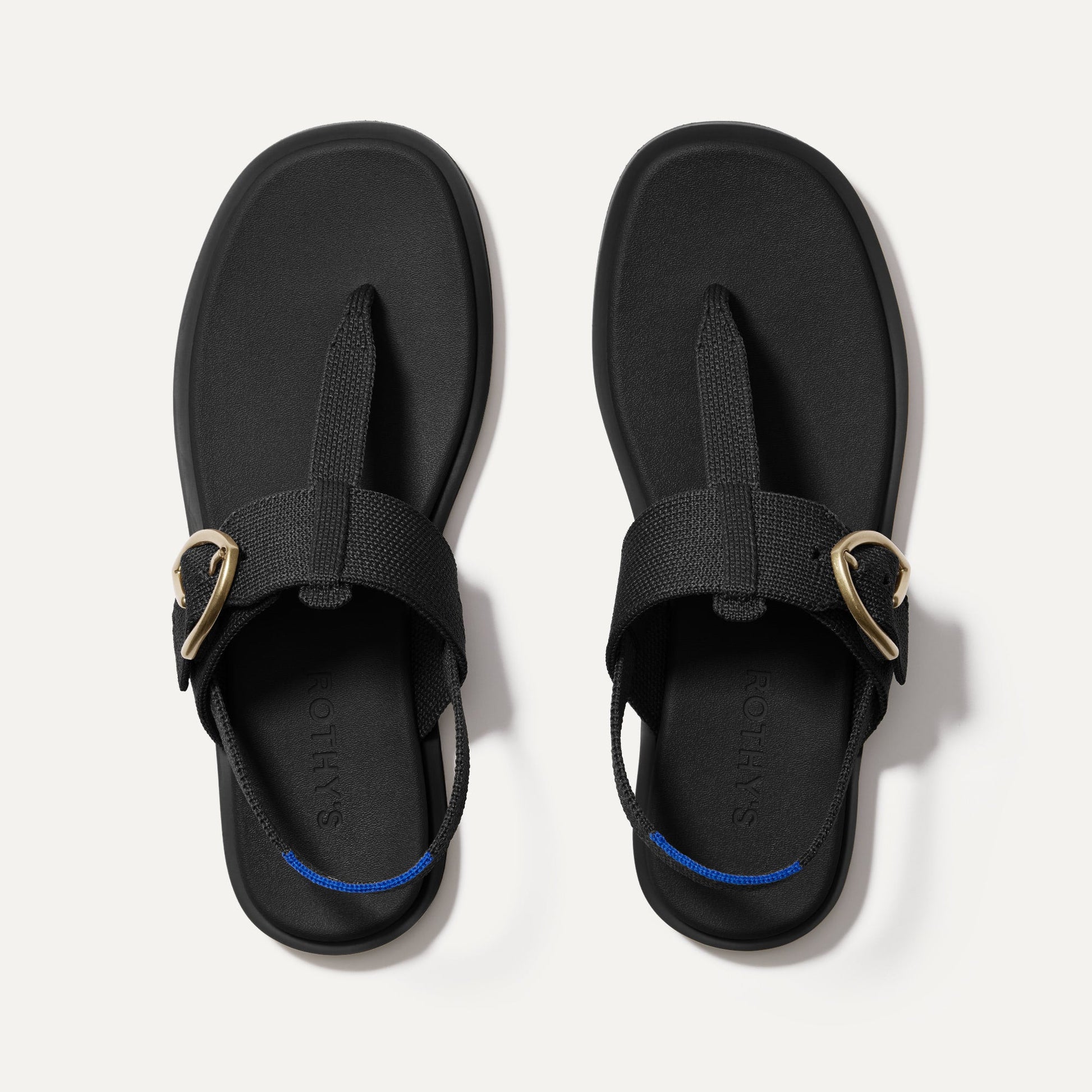 Rothys The T-Strap Sandal in Black