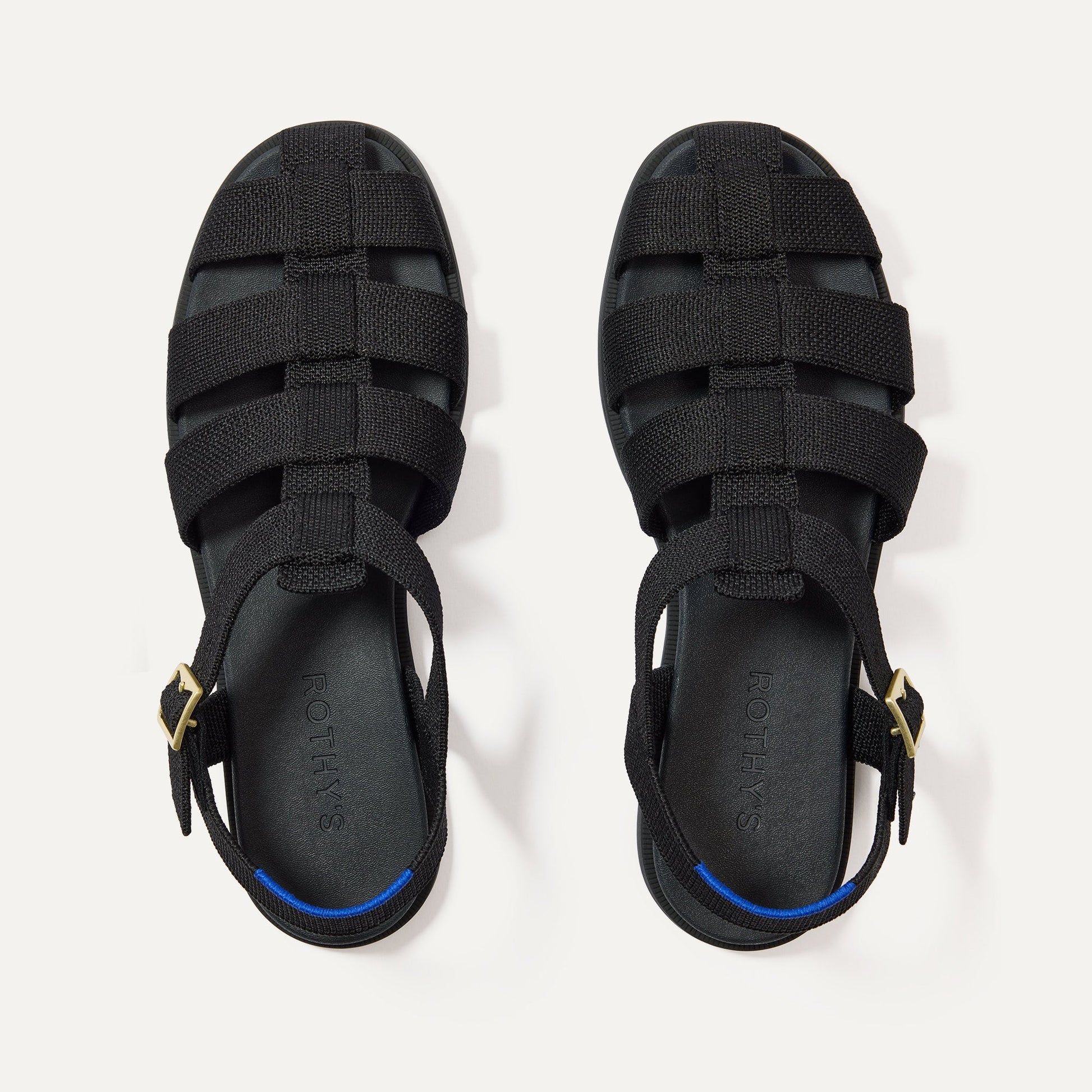 Rothys The Fisherman Sandal in Black
