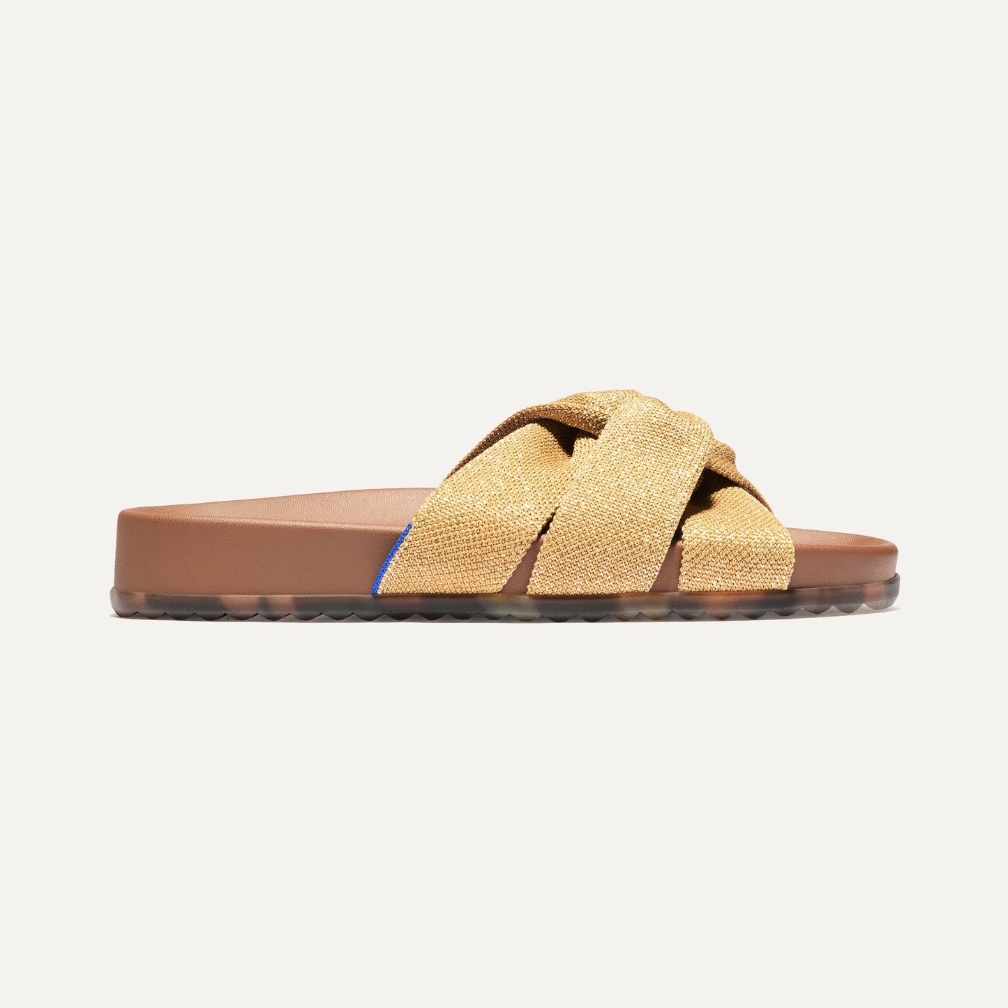 Rothys The Twist Slide in Metallic Golden Sun