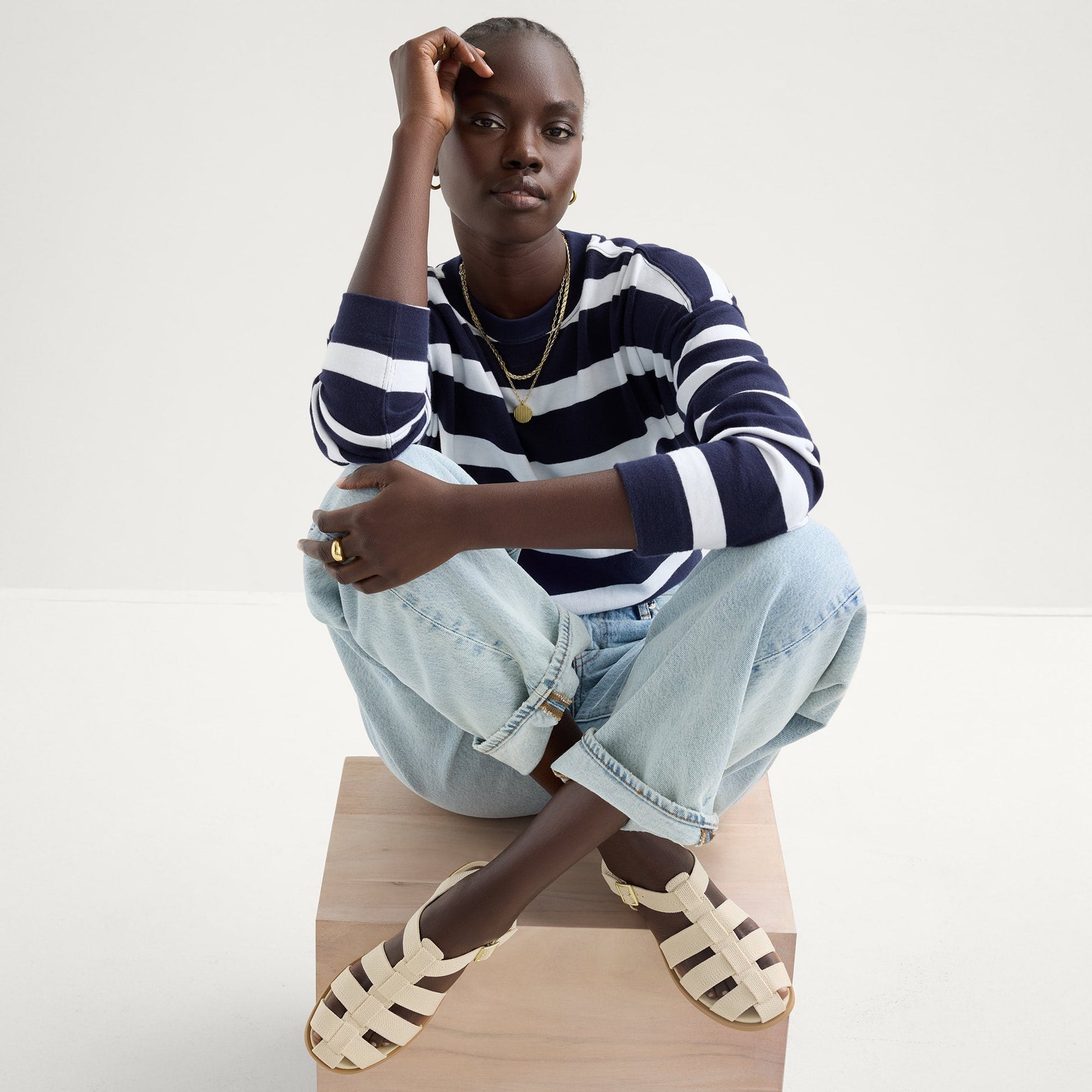 Rothys The Fisherman Sandal in Coconut