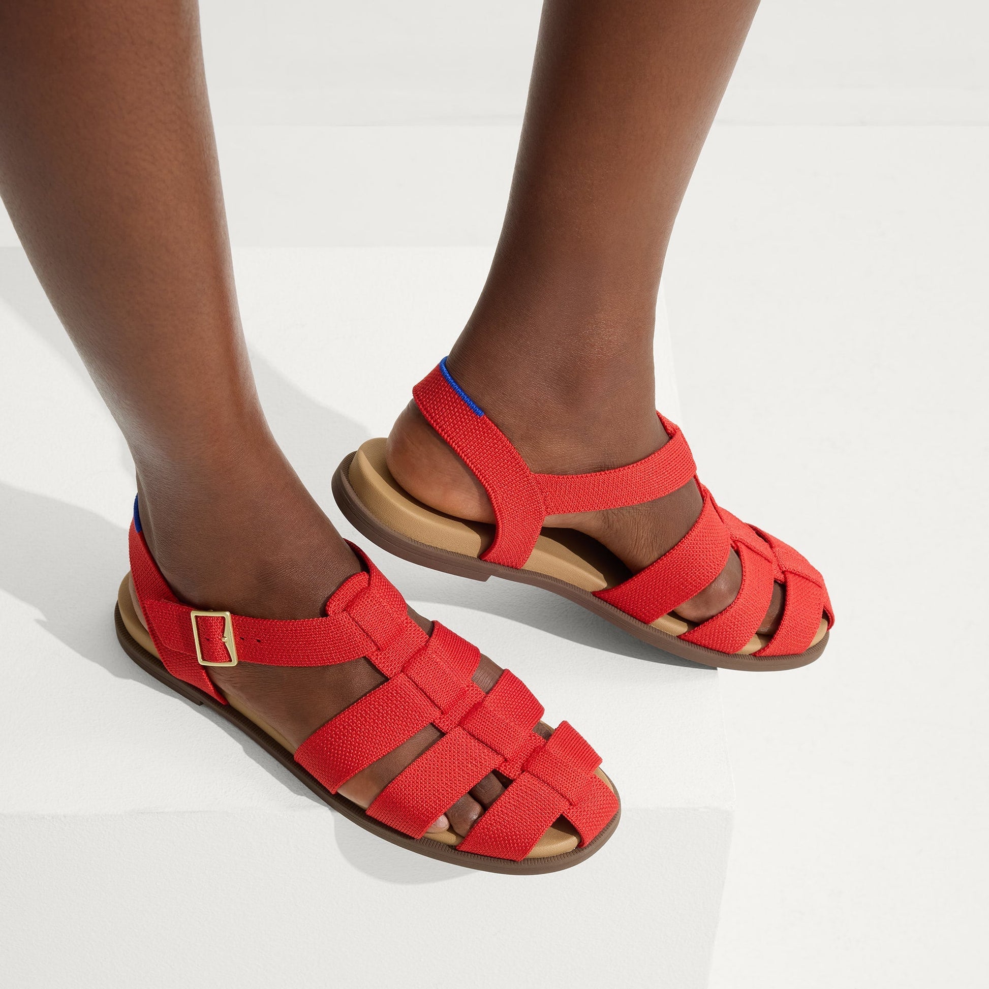 Rothys The Fisherman Sandal in Scarlet