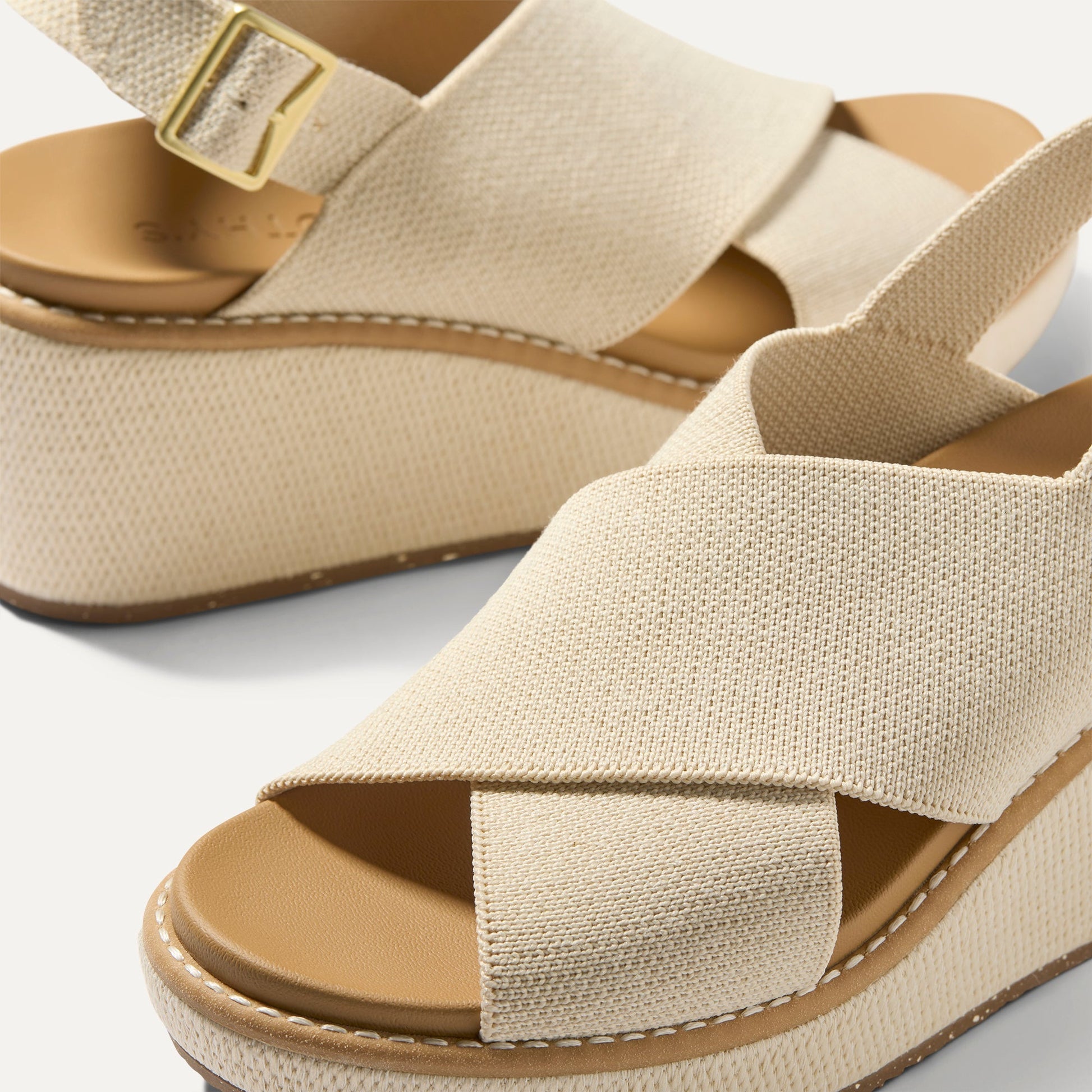 Rothys The Wedge in White Sand