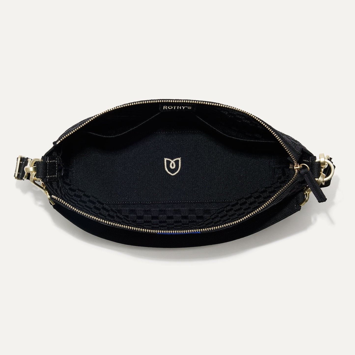 Rothys The Daily Crossbody in Black Sand