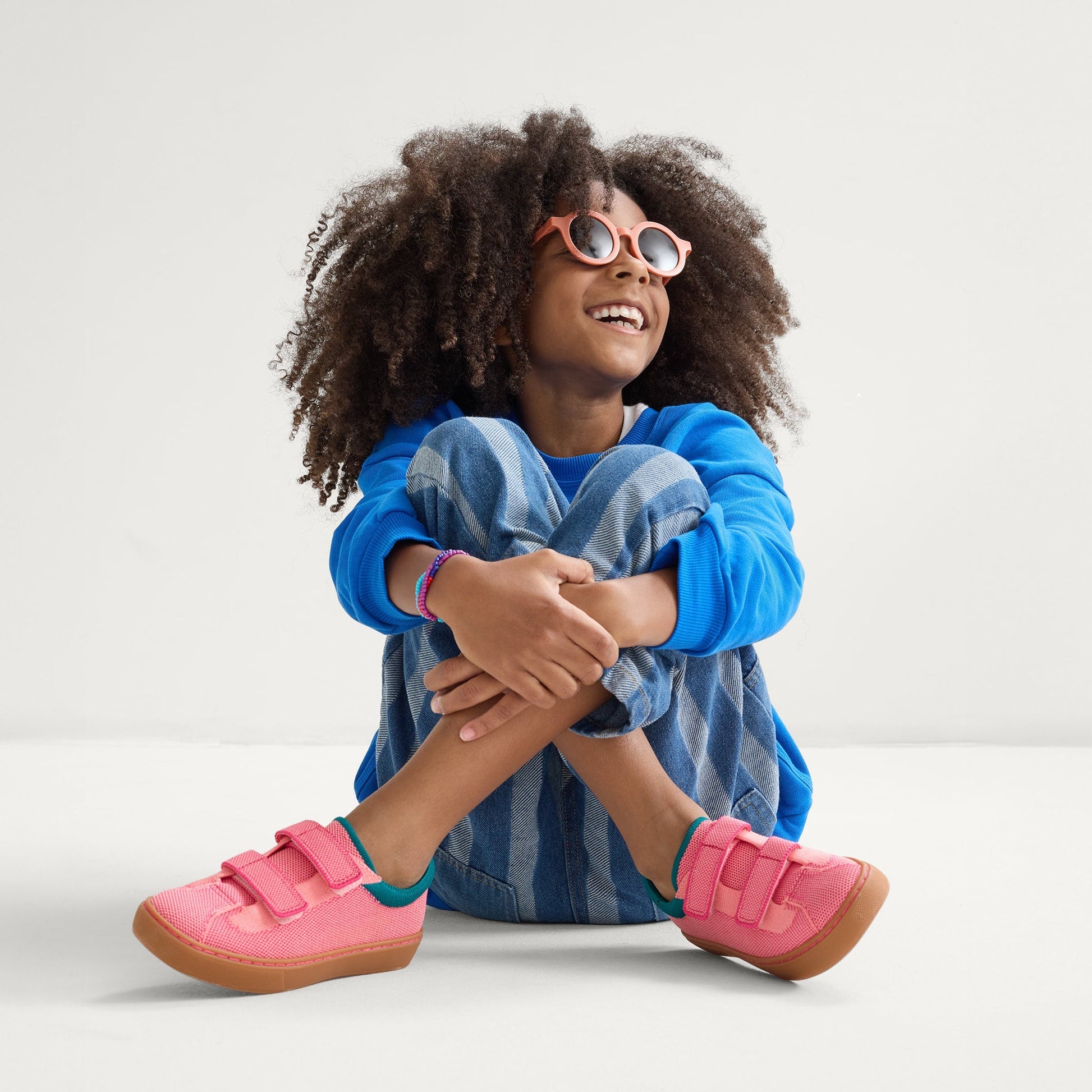 Rothys The Kids Strap Sneaker in Watermelon