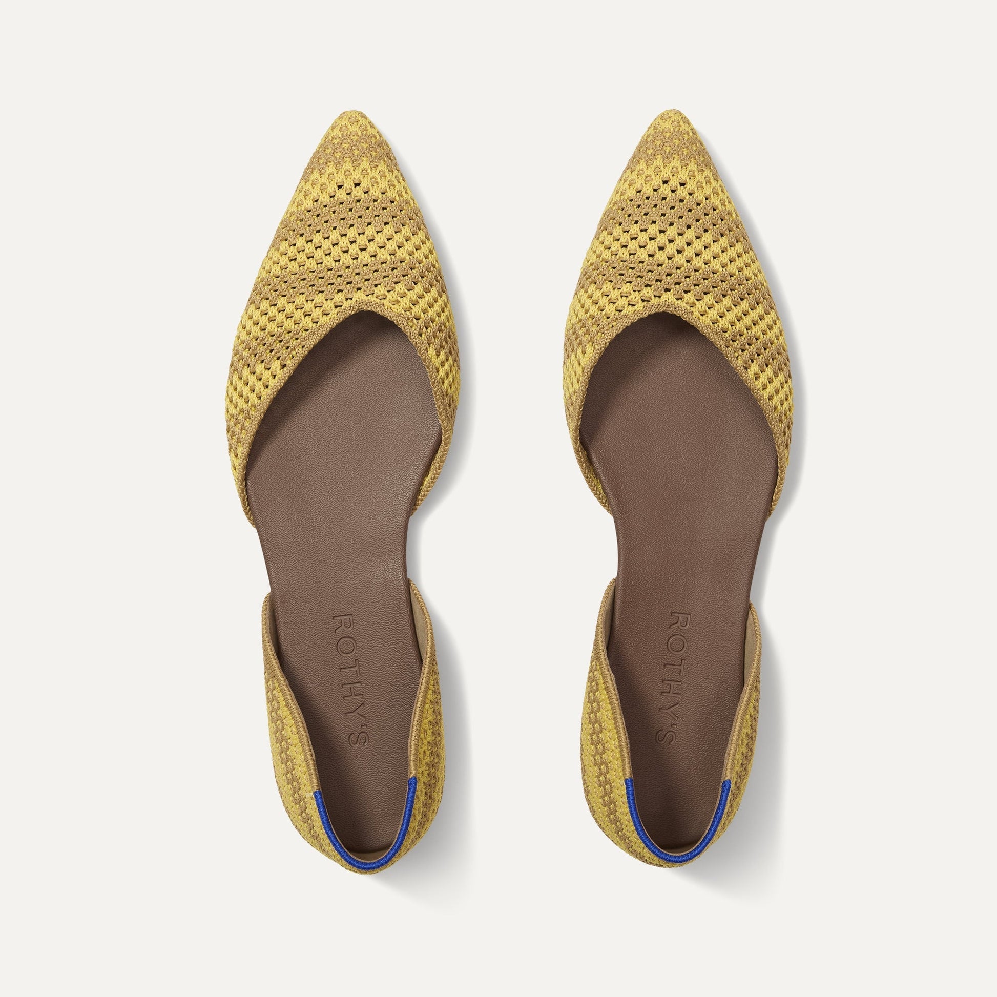 Rothys The D'Orsay Point in Daffodil Stripe