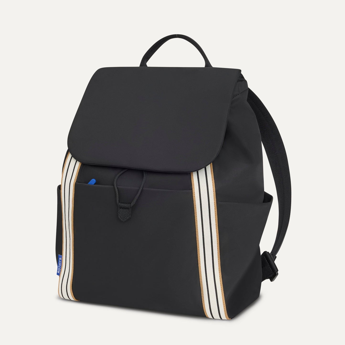 Rothys Lightweight Travel Cinch Backpack in Ink