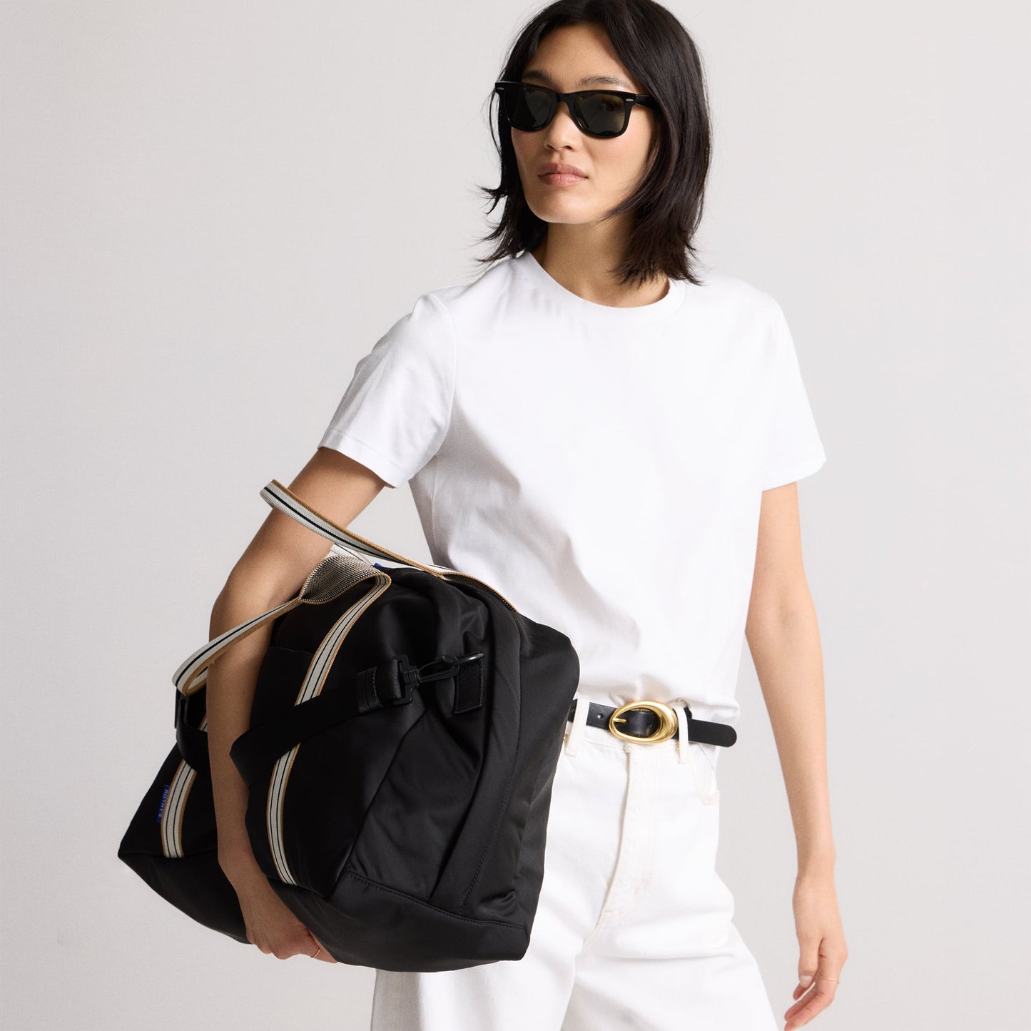 Rothys Lightweight Travel Duffel Bag in Ink