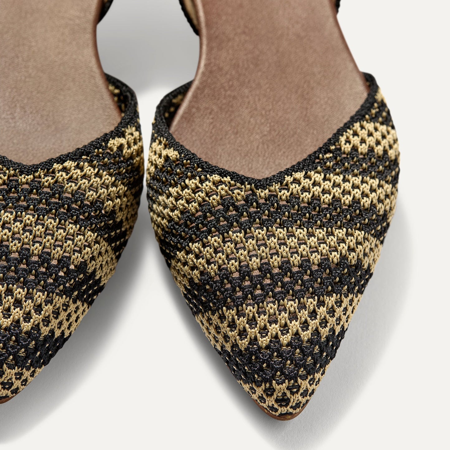 Rothys The D'Orsay Point in Shortbread Stripe