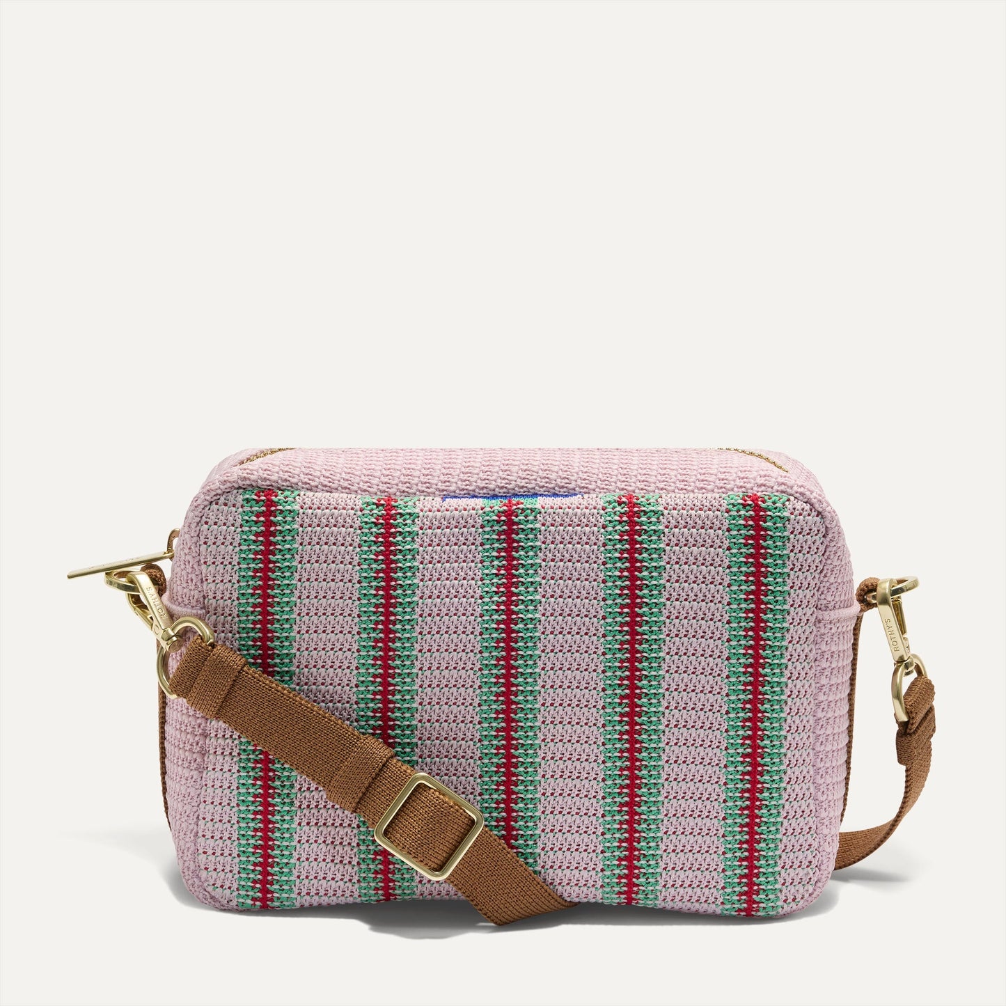 Rothys The Crossbody Camera Bag in Watermelon Market Stripe