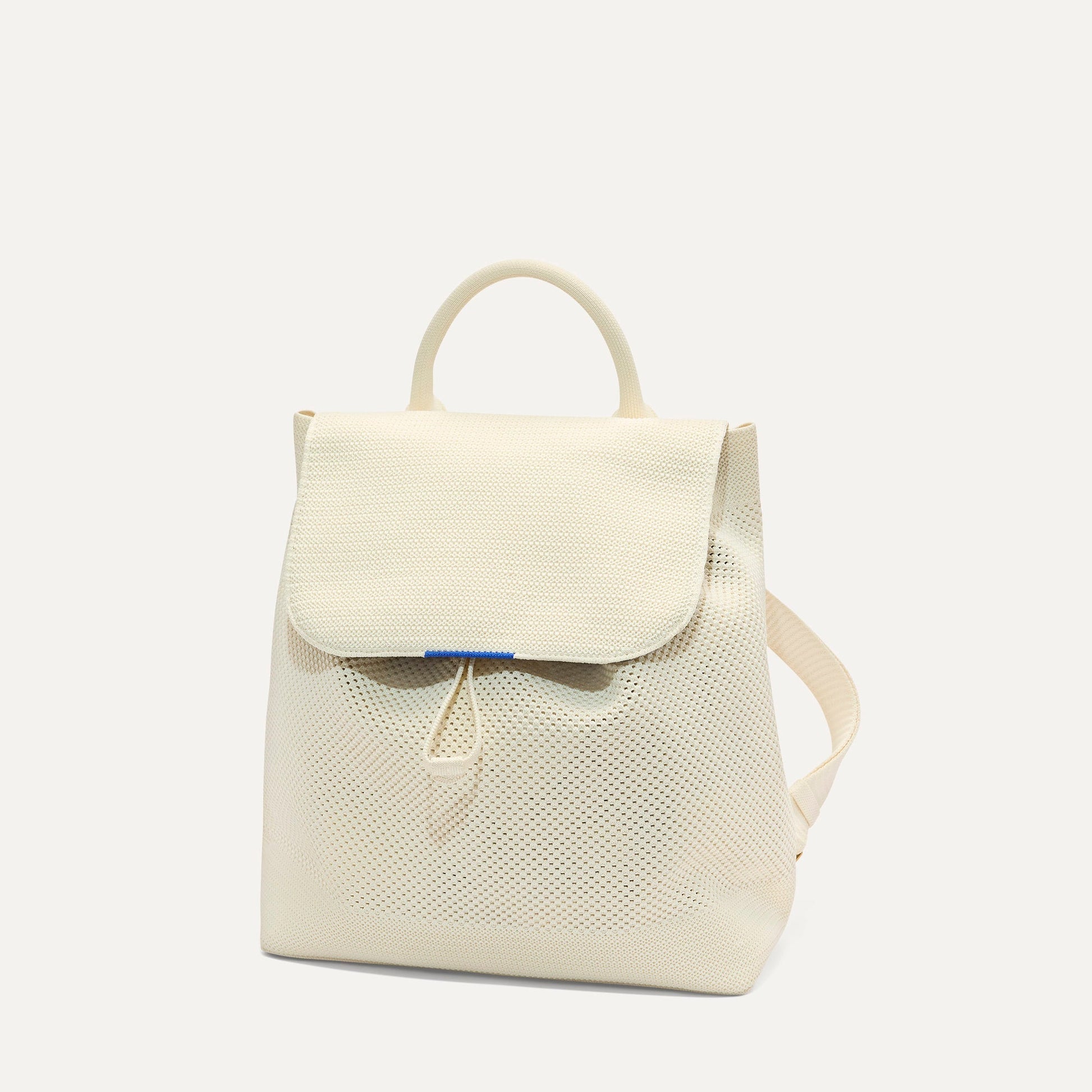 Rothys The Cinch Backpack in Coconut Crochet