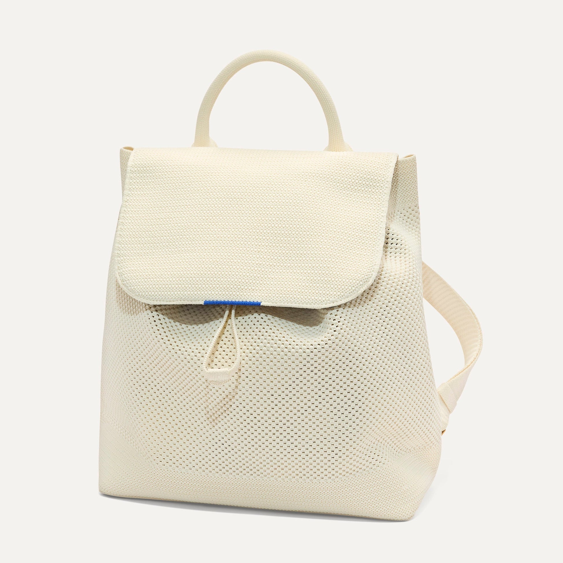 Rothys The Cinch Backpack in Coconut Crochet