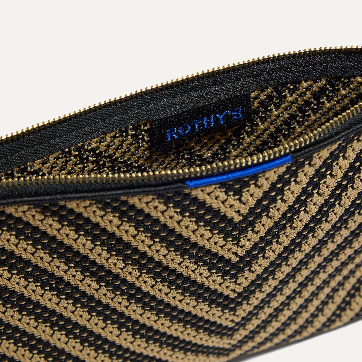 Rothys The Convertible Clutch in Toffee Chevron
