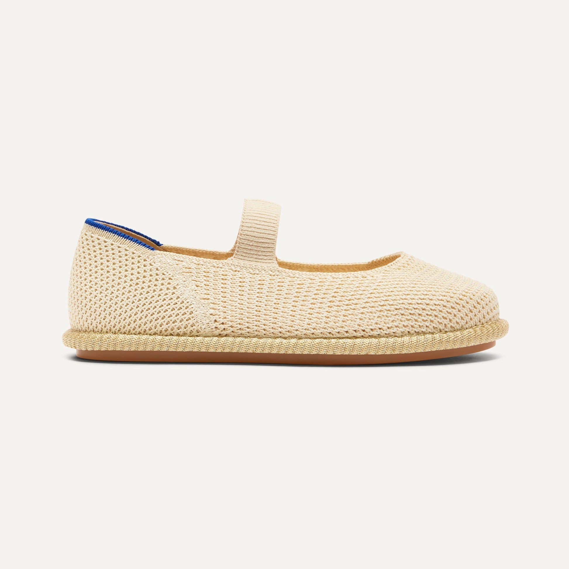 Rothys Girls' Mini Mary Jane in Opal Raffia-Knit