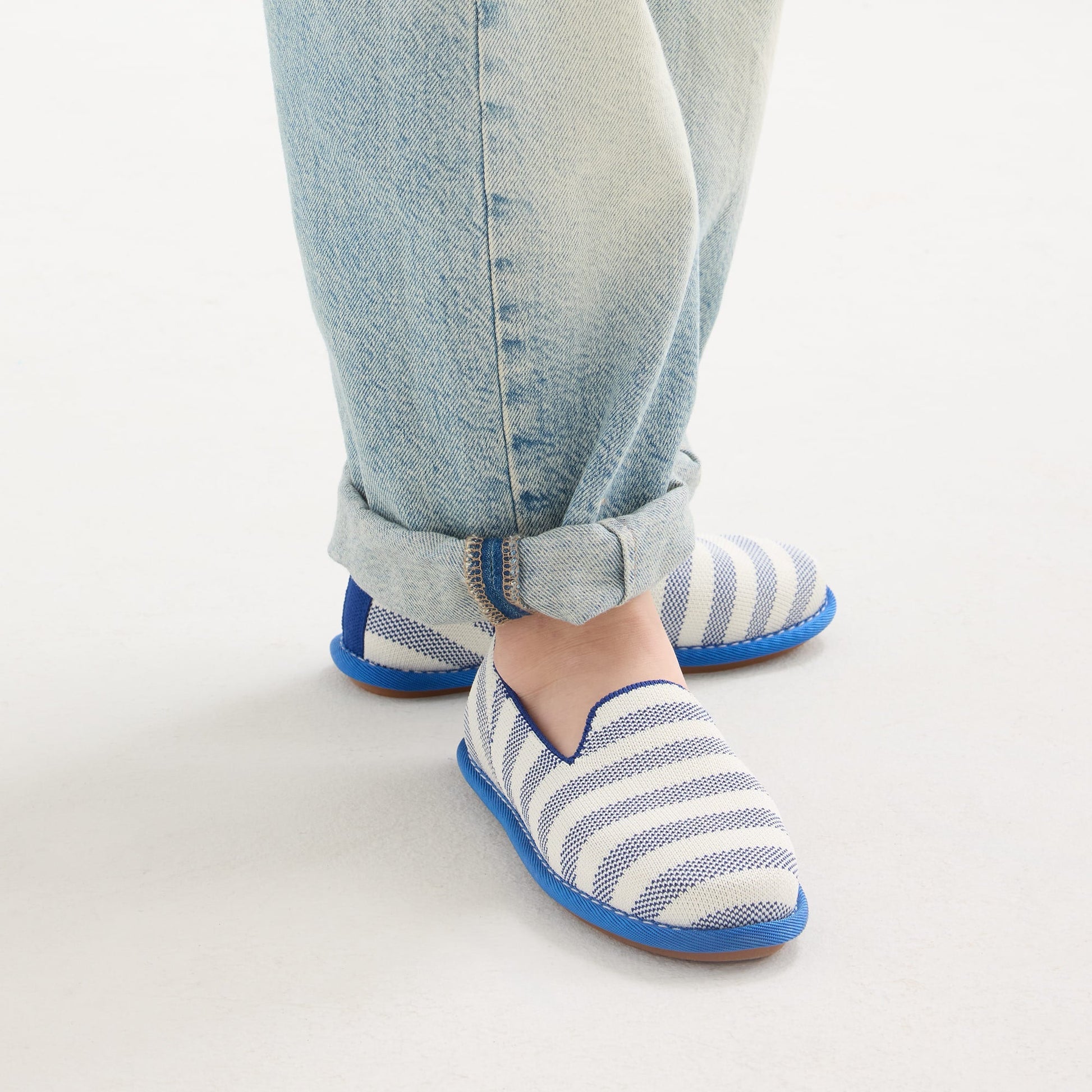 Rothys The Mini Loafer in Harbor Stripe