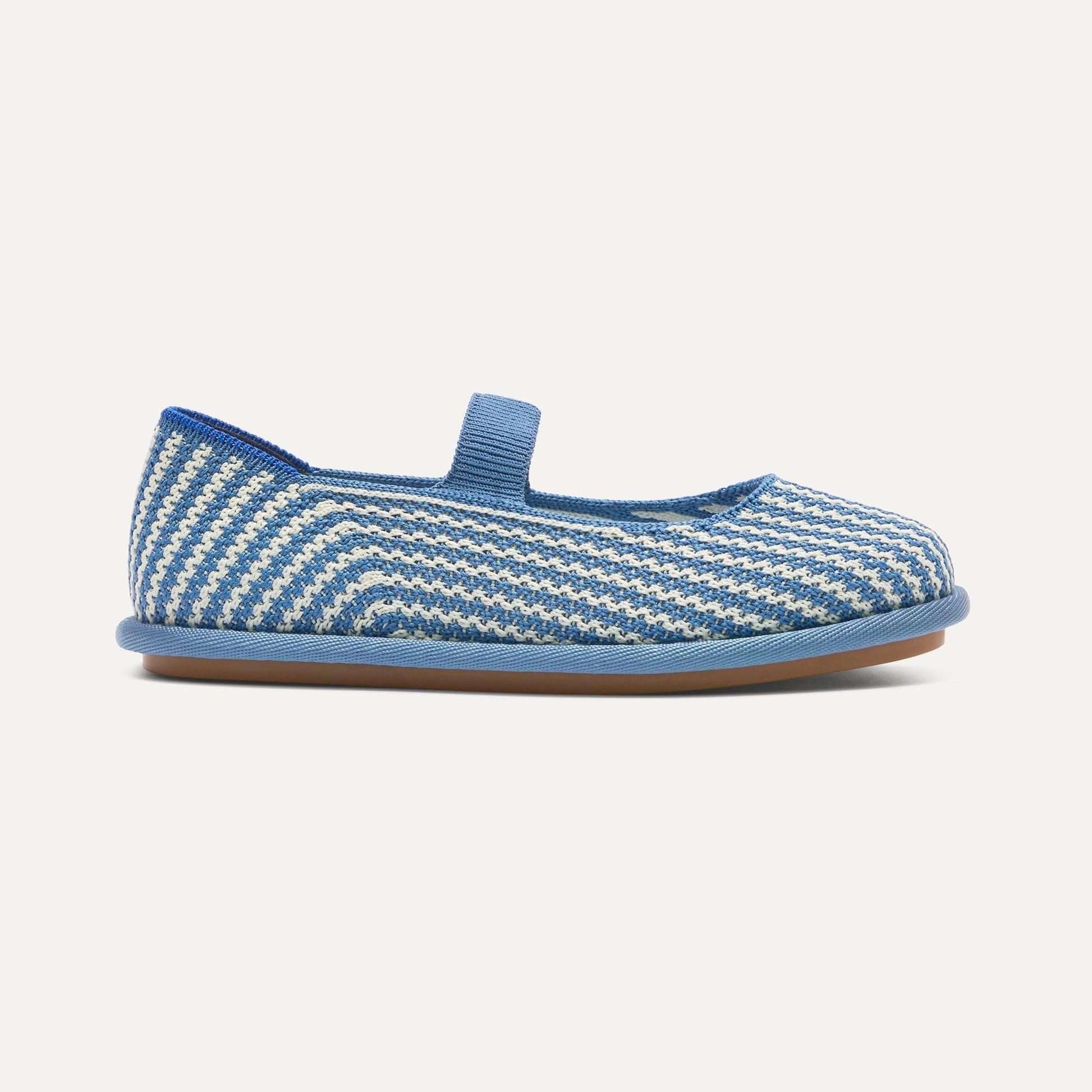 Rothys Girls' Mini Mary Jane in Blueberry Stripe