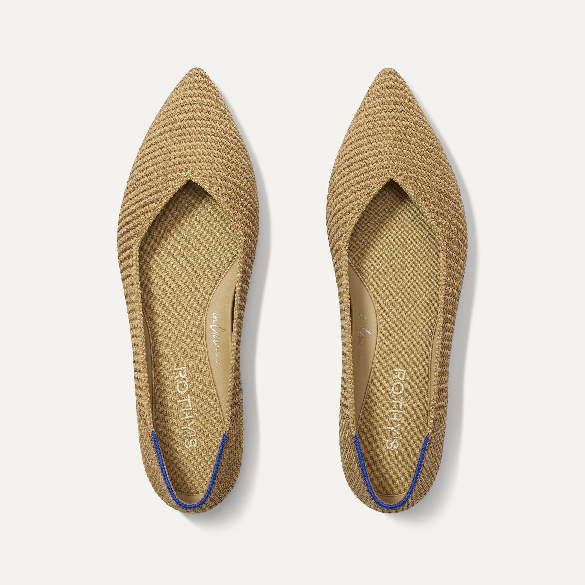 Rothys The Point II in Tan Woven