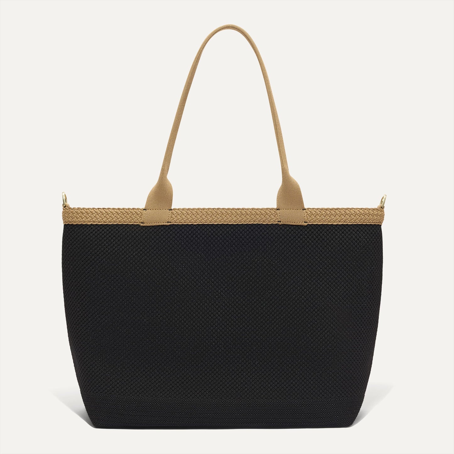 Rothys The Lightweight Zipper Tote in Black Espresso Open-Knit