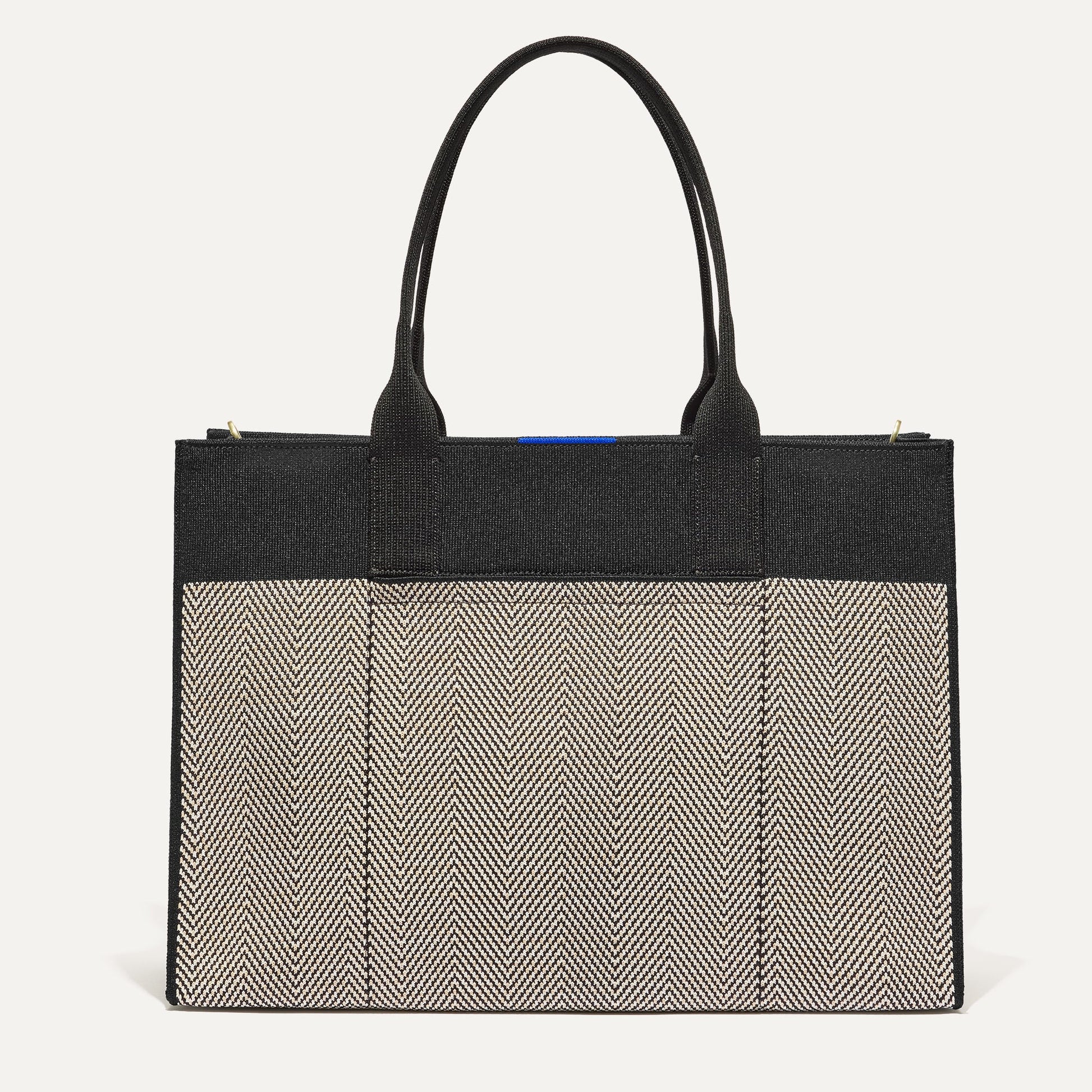 Rothys The Classic Tote in Black Herringbone