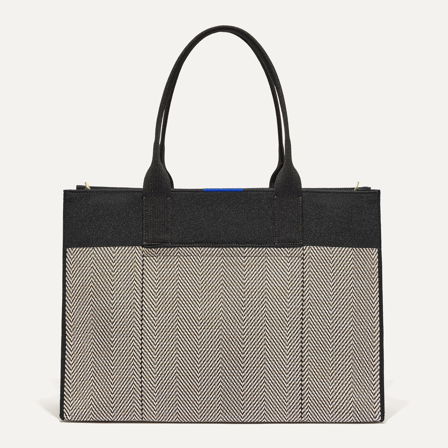 Rothys The Classic Tote in Black Herringbone