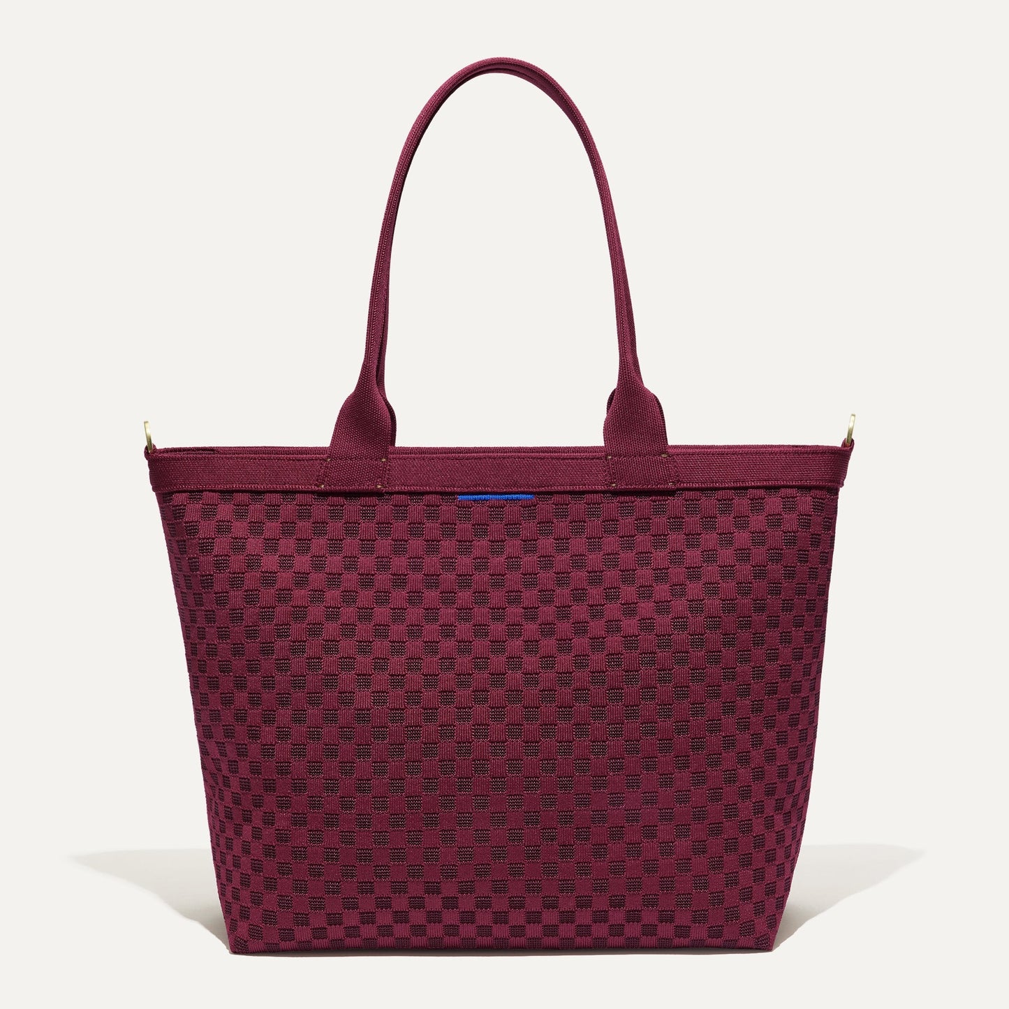 Rothys The Lightweight Zipper Tote in Cabernet Check
