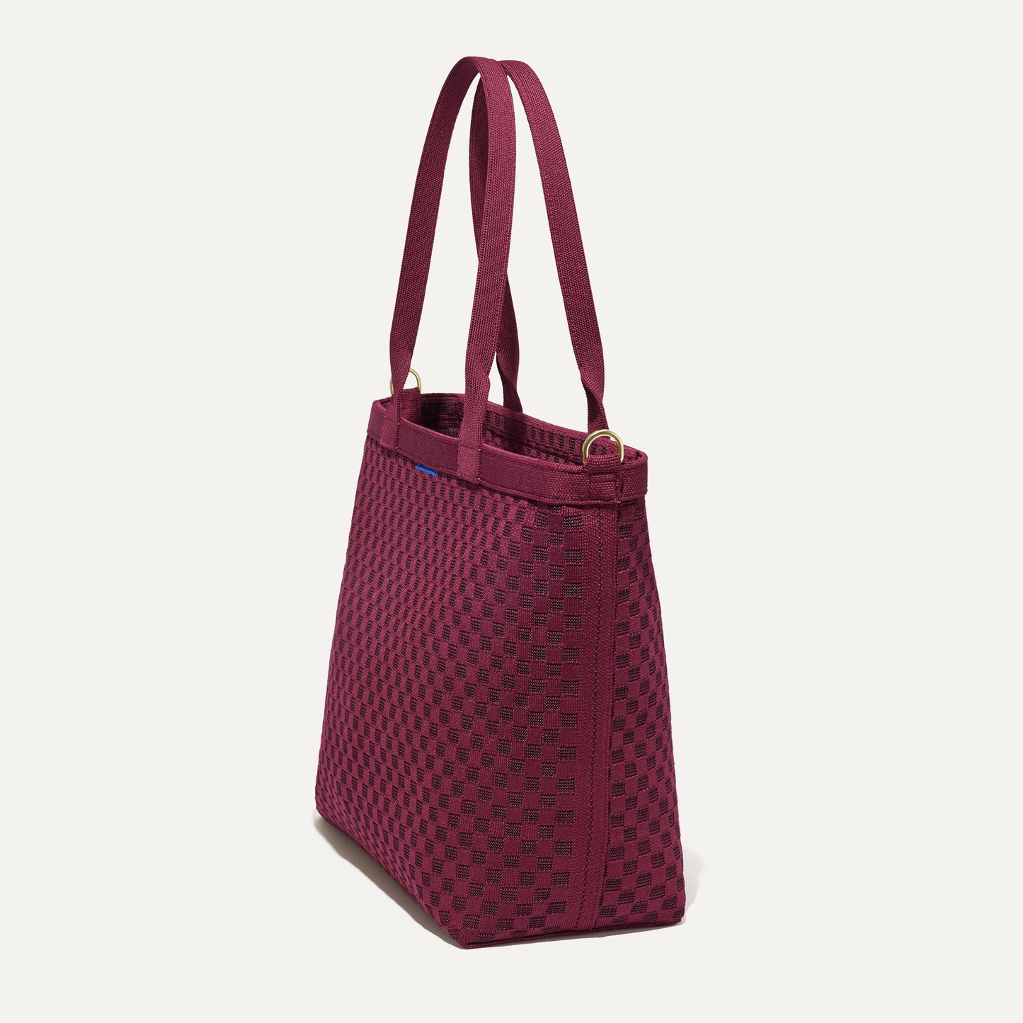 Rothys The Lightweight Zipper Tote in Cabernet Check